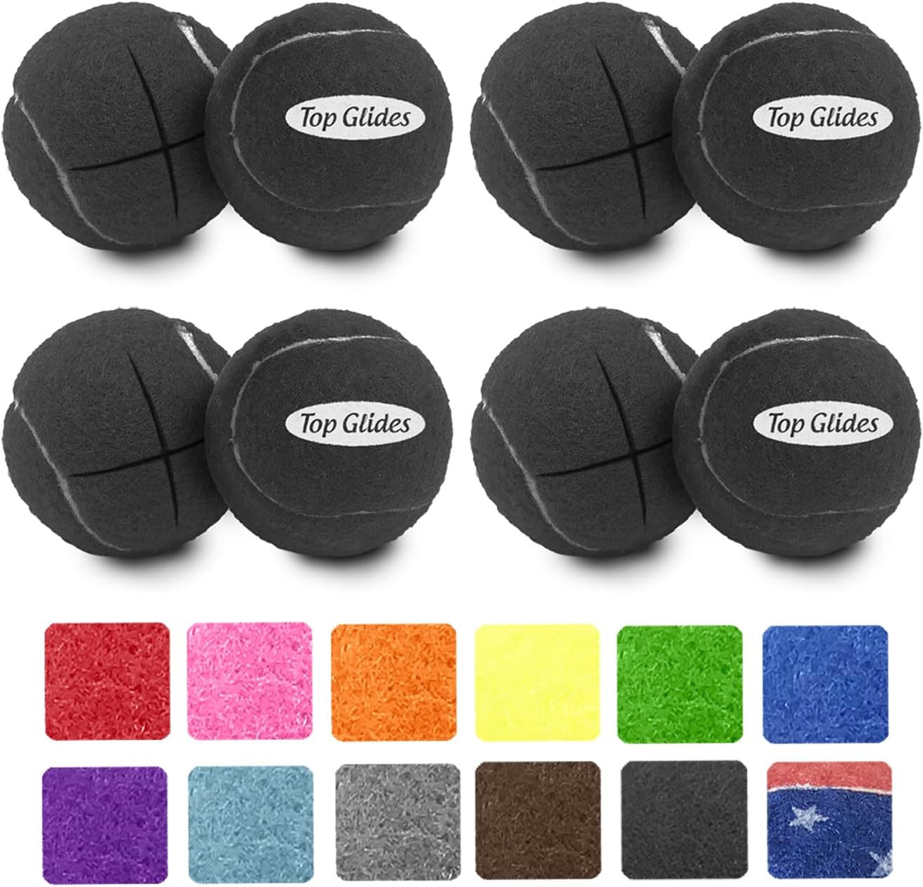 Top Glides Precut Walker Tennis Ball Glides
