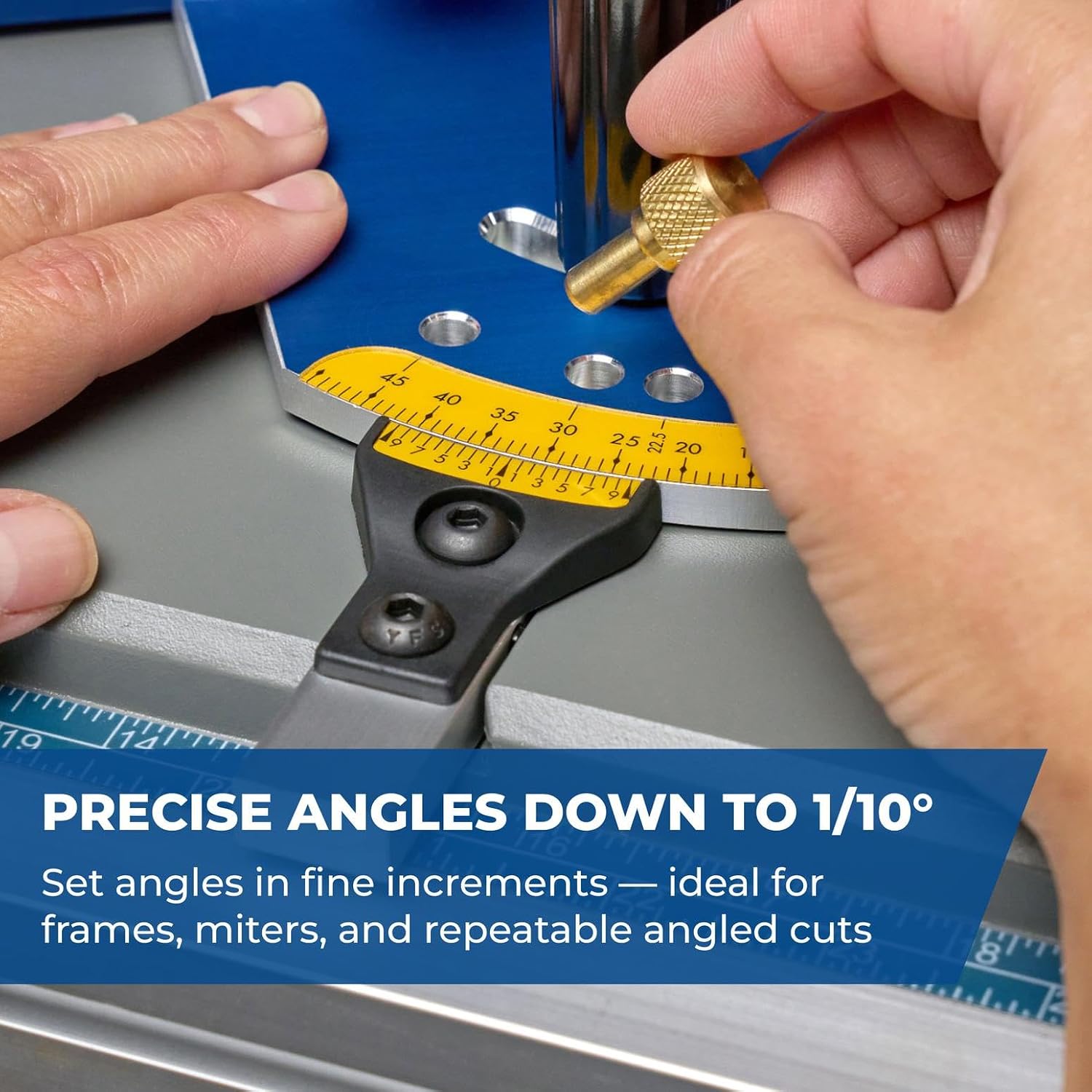 Kreg Precision Miter Gauge System - Adjustable Table Saw Miter Gauge Fence - High Accuracy Angle Cutting Tool - KMS7102