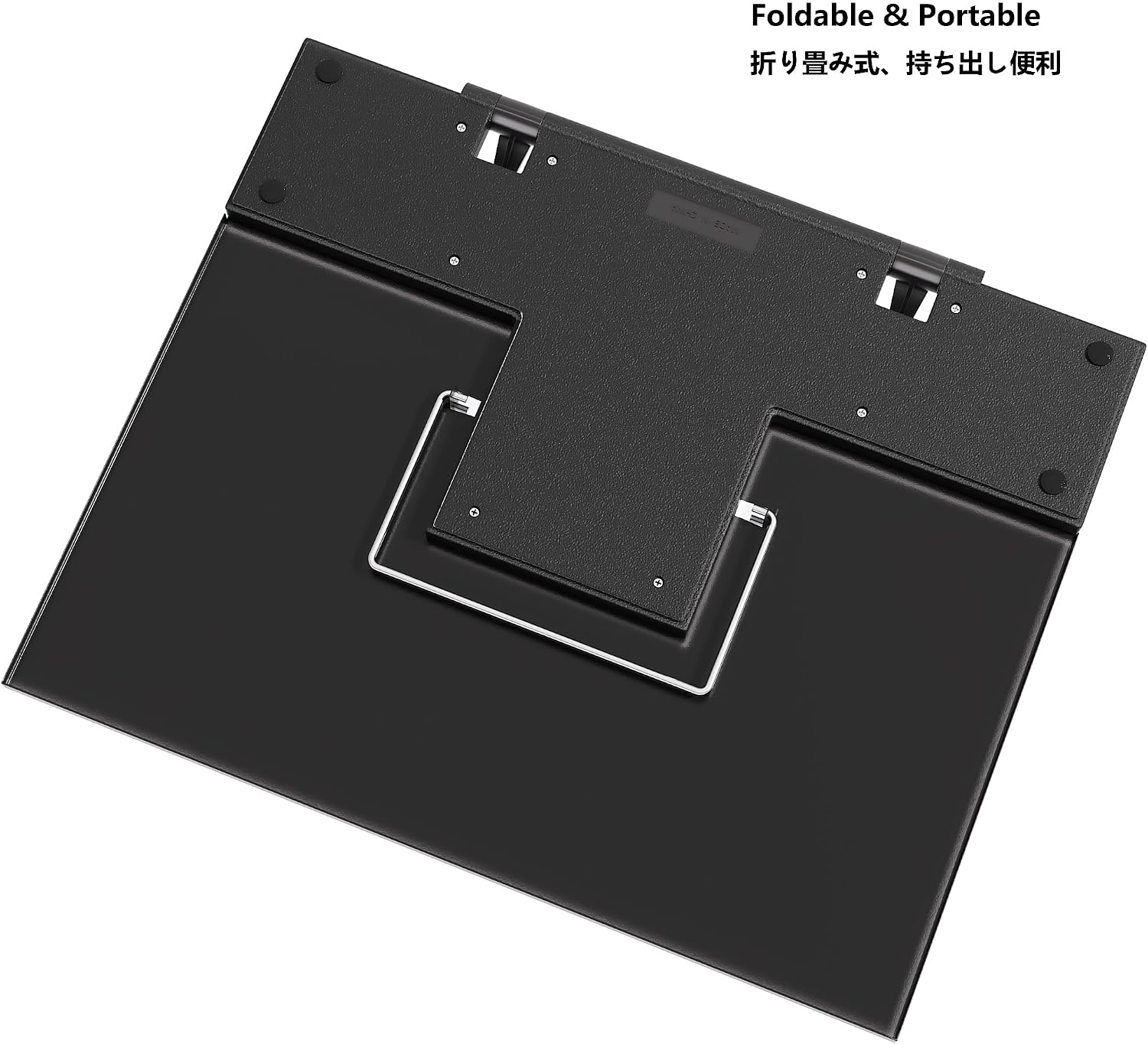 Readaeer Metal Book Stand for Desk Portable Document Holder for Cook Book, Music Book, iPad, Laptop