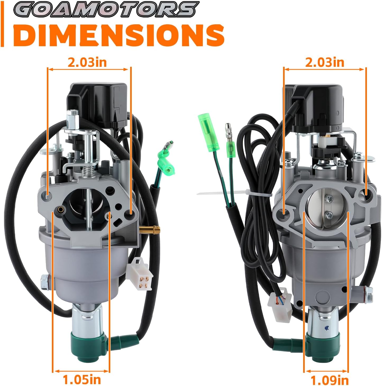 Carburetor Inverter Generator w/Air Intake Gaskets Fit for Harbor for Freight Predator 9500 Watt Surper Quiet Generator 57080 & 59188 Model