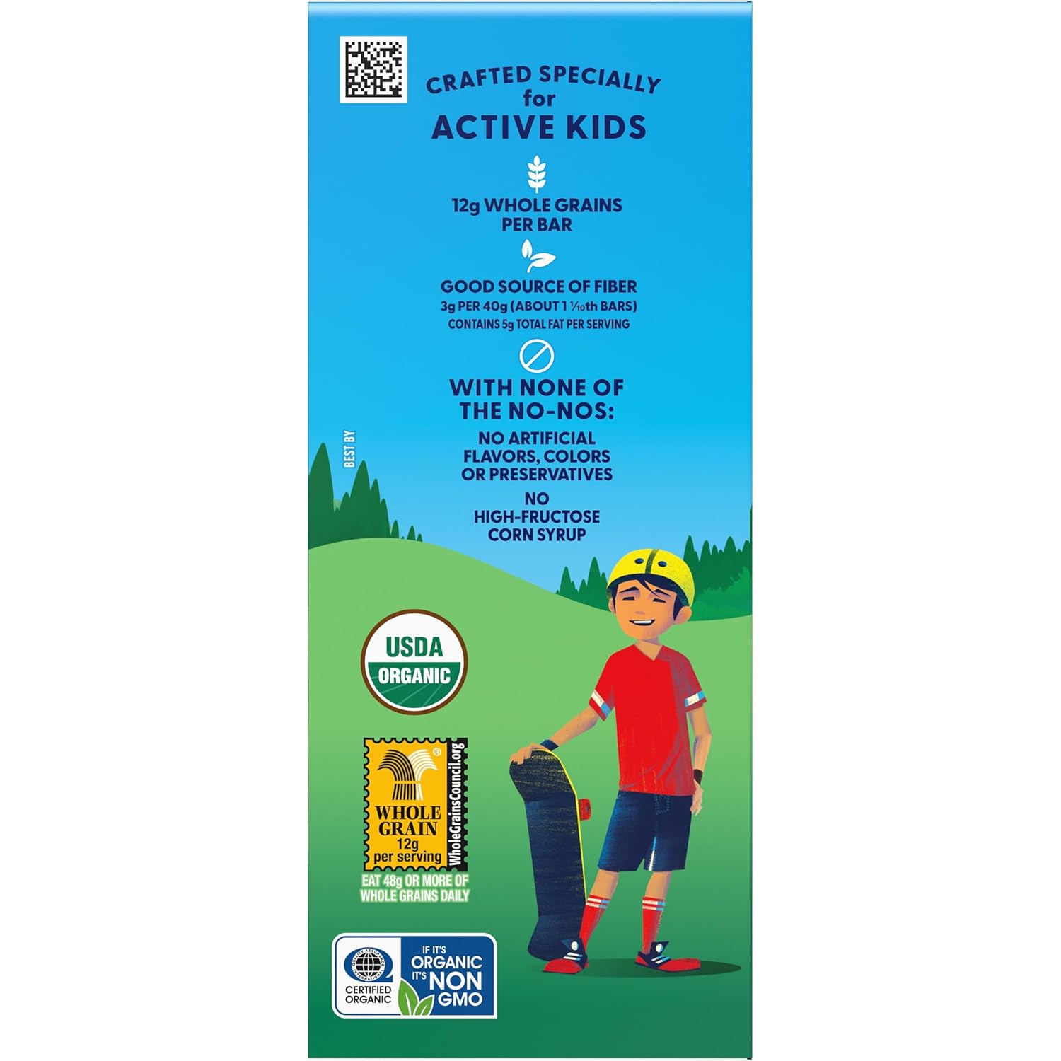 Zbar - Iced Oatmeal Cookie - Soft-Baked Energy Snack Bars - Non-GMO - 12g Whole Grains - USDA Organic Granola Bars - Snacks for Kids (18 Pack)