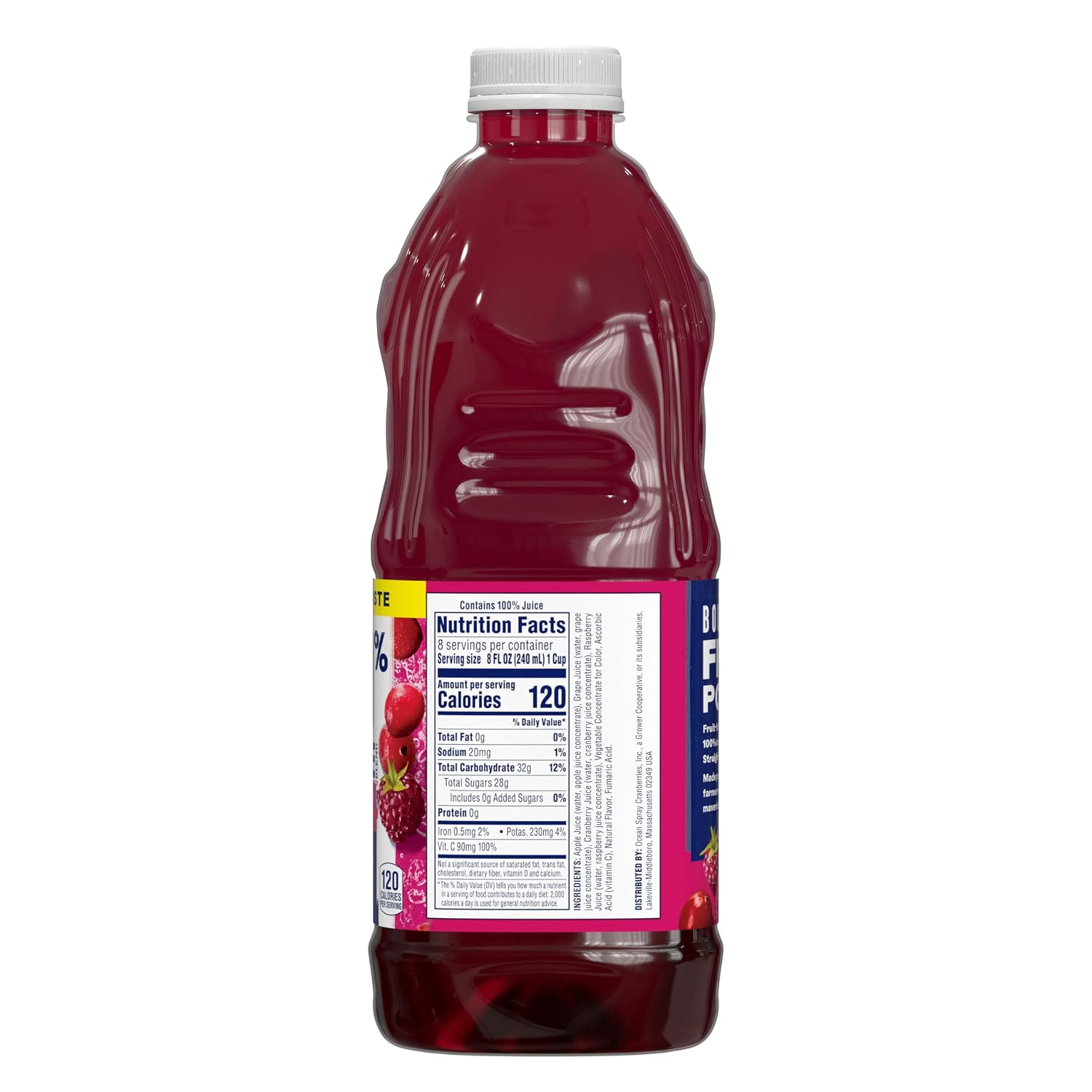 Ocean Spray 100% Juice, Ruby Red Grapefruit, 60 Ounce Bottle (Packaging May Vary)