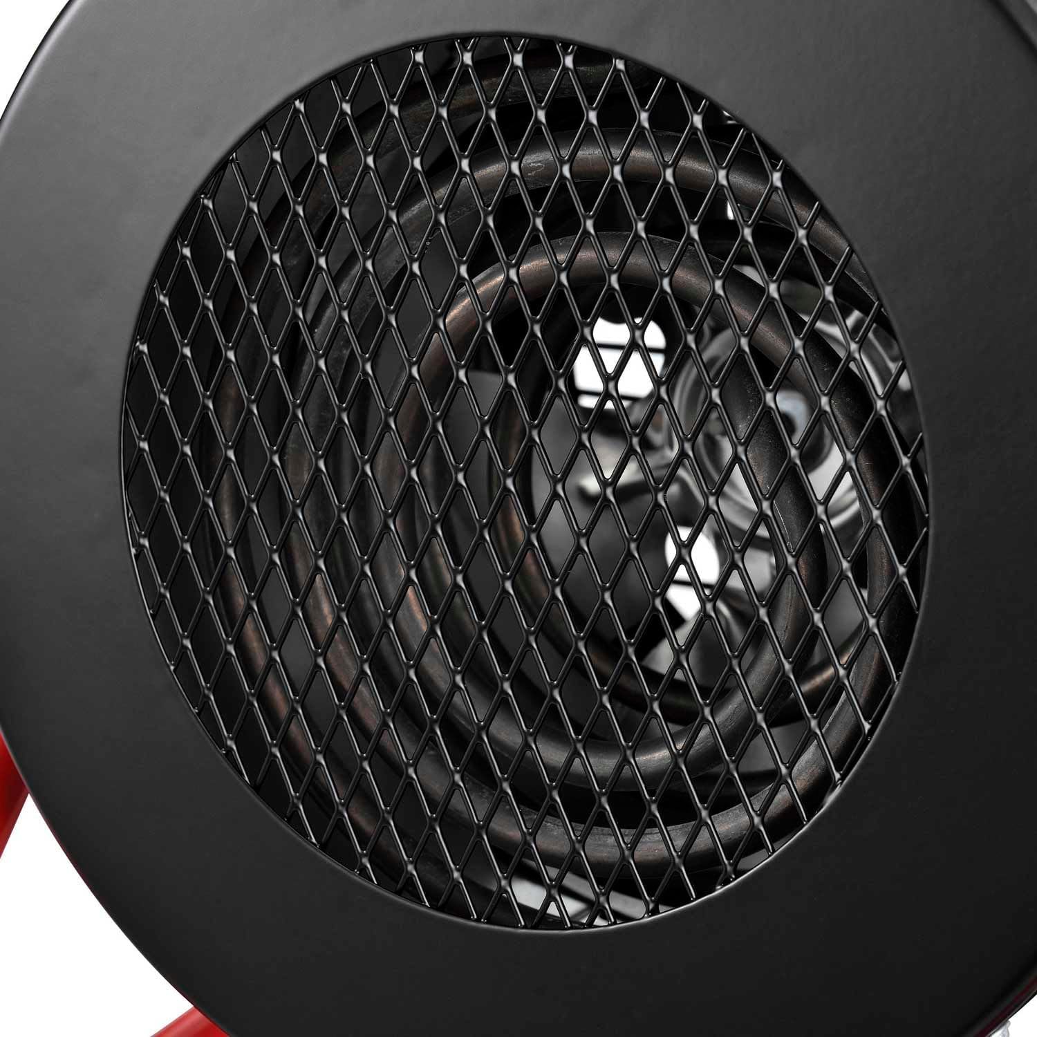 Global Industrial Portable Electric Space Heater With Built-in Thermostat | Ergonomic Handle, 5120 BTUs, 1500 Watt, 120V, For Garages, Warehouses