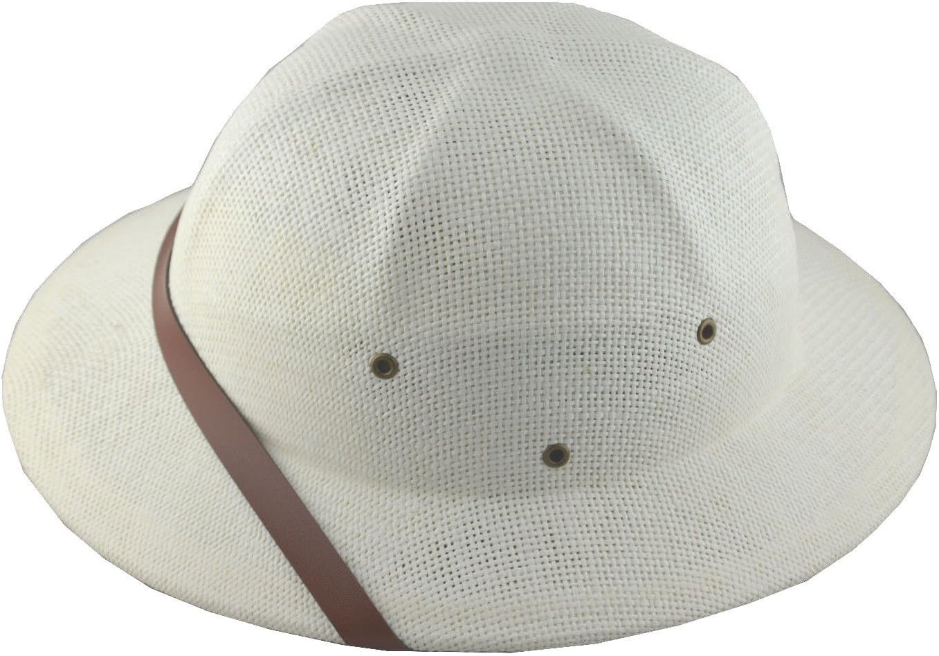 MM Summer 100% Straw Pith Helmet Postman Hat White