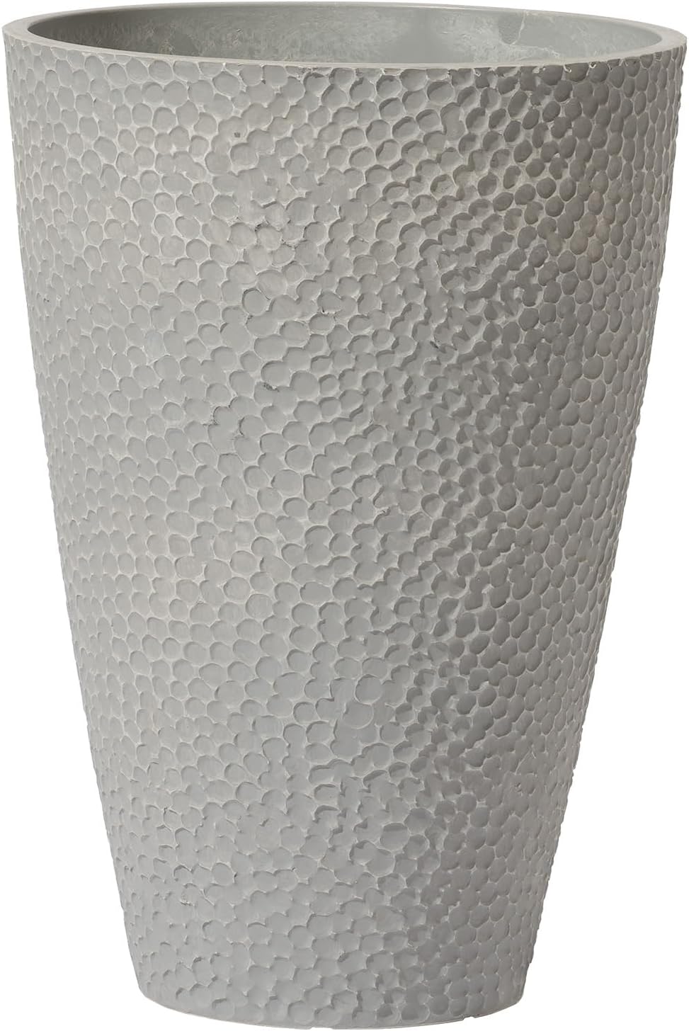 LA JOLIE MUSE Tall White Planter for Indoor Plants,20 Inch Tall Round Planter, Modern Flower Pot Containers,Large Decorative Tree Plant Pot,1 Pack