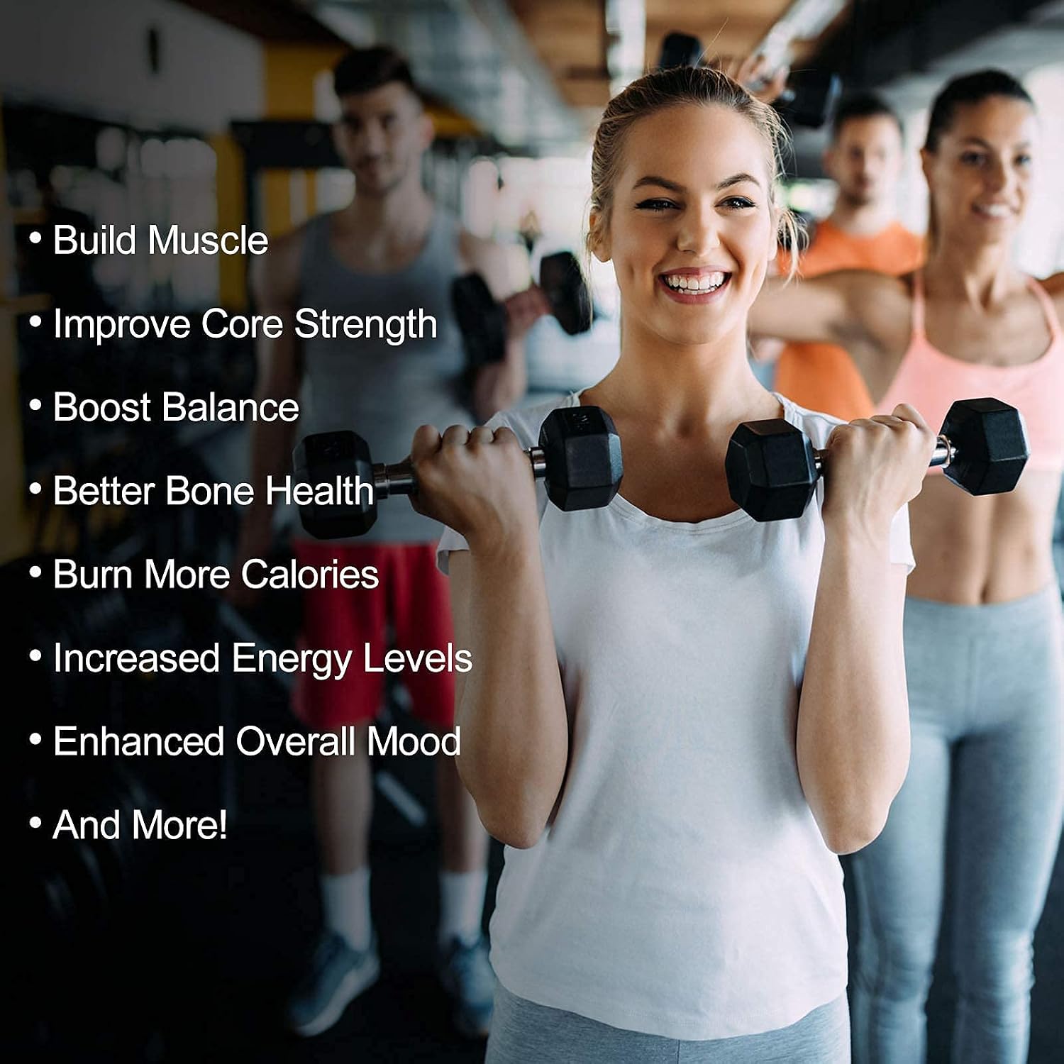 RitFit Rubber Coated Hex Dumbbell Weights Set for Home Gym | Cast Iron Core, Anti-Slip Knurled Chrome Handle, Hexagon Anti-Roll, Heavy-Duty Dumbbell Set for Strength Training