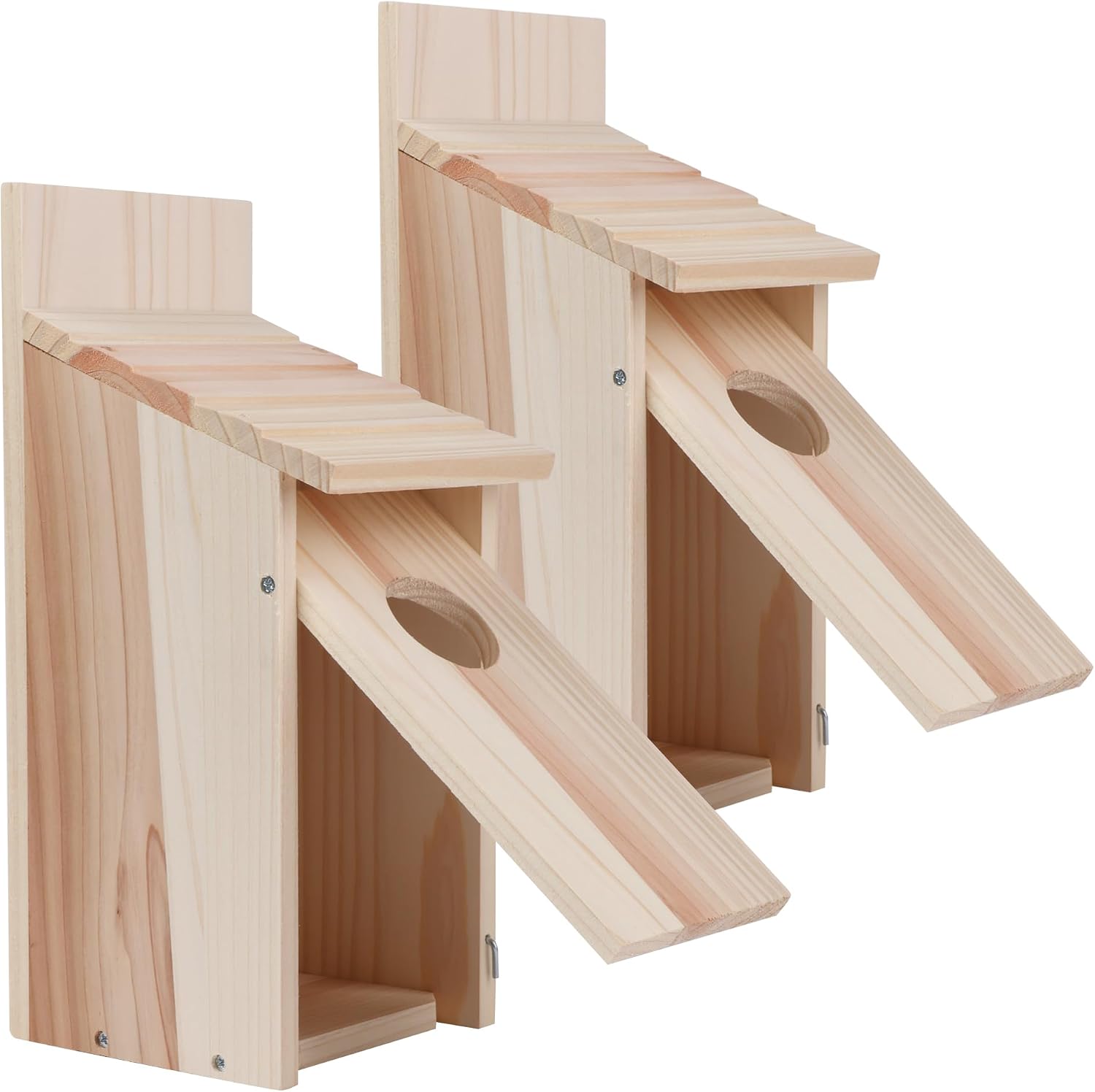 Cedar Blue Bird Box House,Hummingbird Wren Chickadee House, Assembled,1Pcs