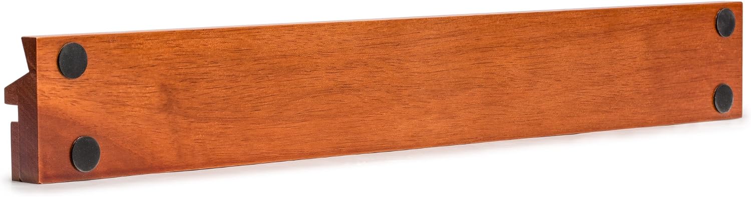 Yellow Mountain Imports Classic Chestnut Color Wooden Mahjong Game Racks with Pushers, 18 Inches - Set of 4 (Includes Magnetically Attached Mahjong Pushers)