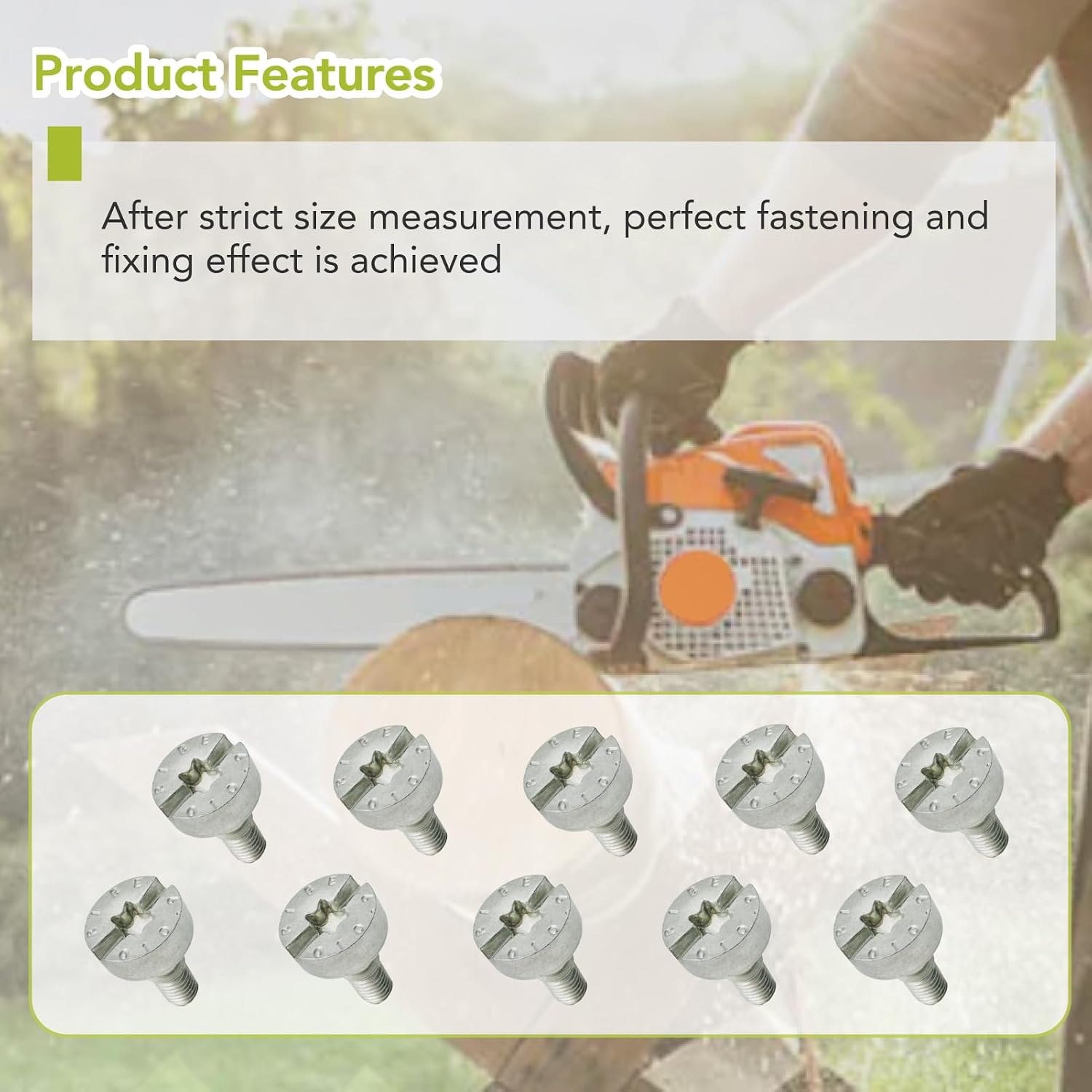 10Pcs Chainsaw Cover Screw Fits for Stihl Chainsaw Saw Models MS231 MS231C MS251 MS251C MS271 MS271C MS291 MS291C KMA135R FSA135R Replace