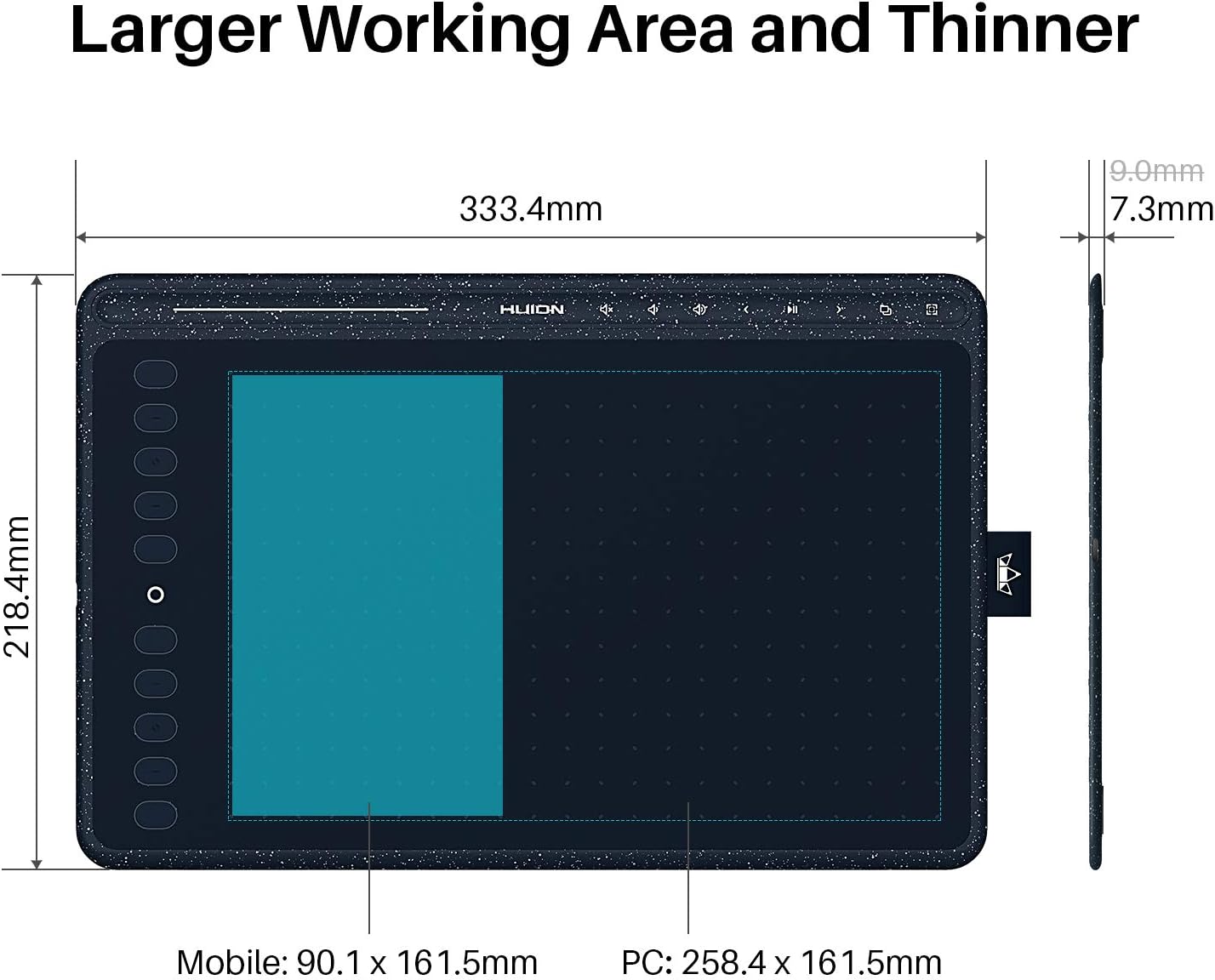 HUION HS611 10x6 inch Drawing Tablet 8192 Pen Pressure