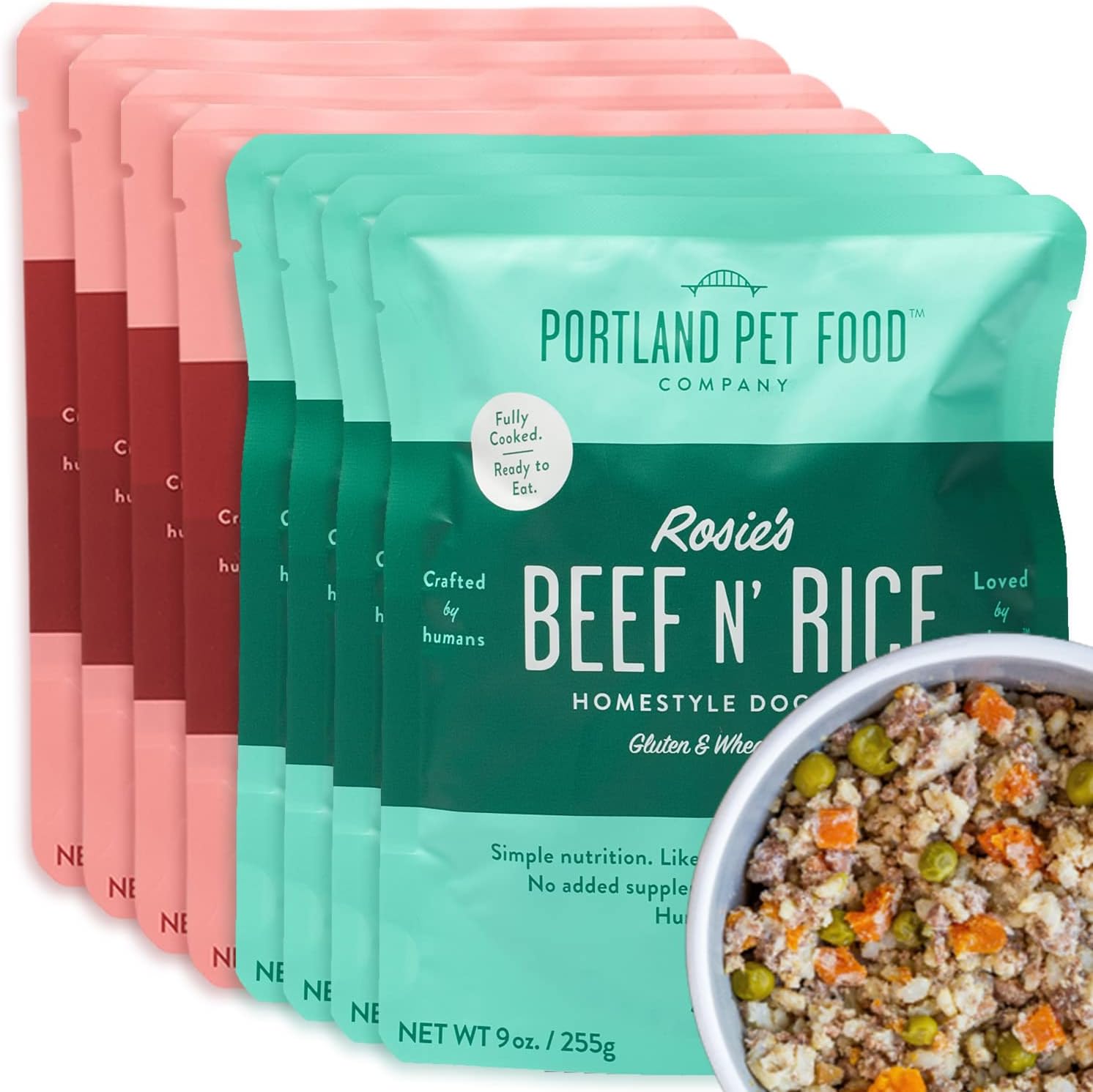 Portland Pet Food Company Fresh, Human Grade Dog Food Topper & Meal 5 Pack