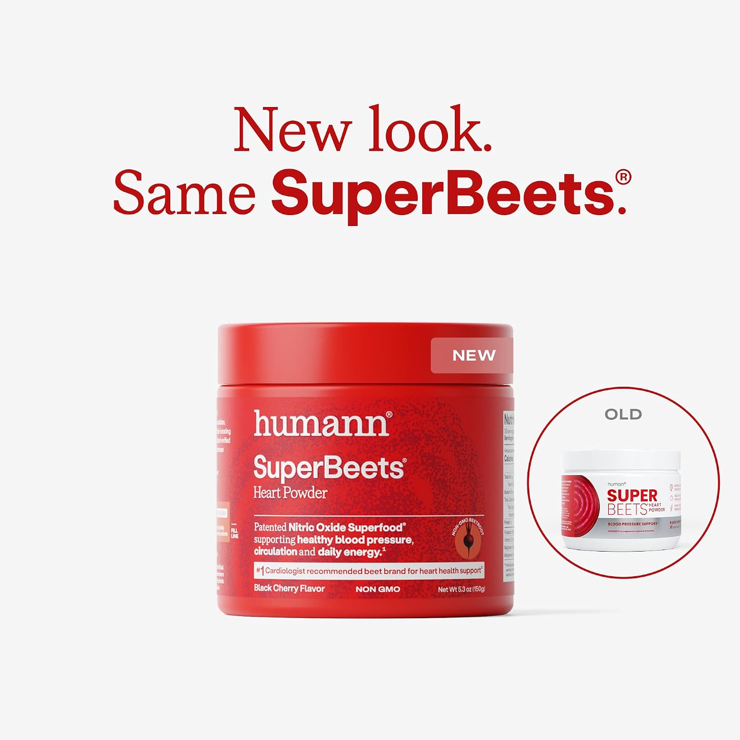 HumanN SuperBeets Beet Root Powder - Non-GMO Beetroot Superfood - Nitric Oxide Supplement for Heart Health, Circulation & Blood Pressure Support - Black Cherry, 30 Servings