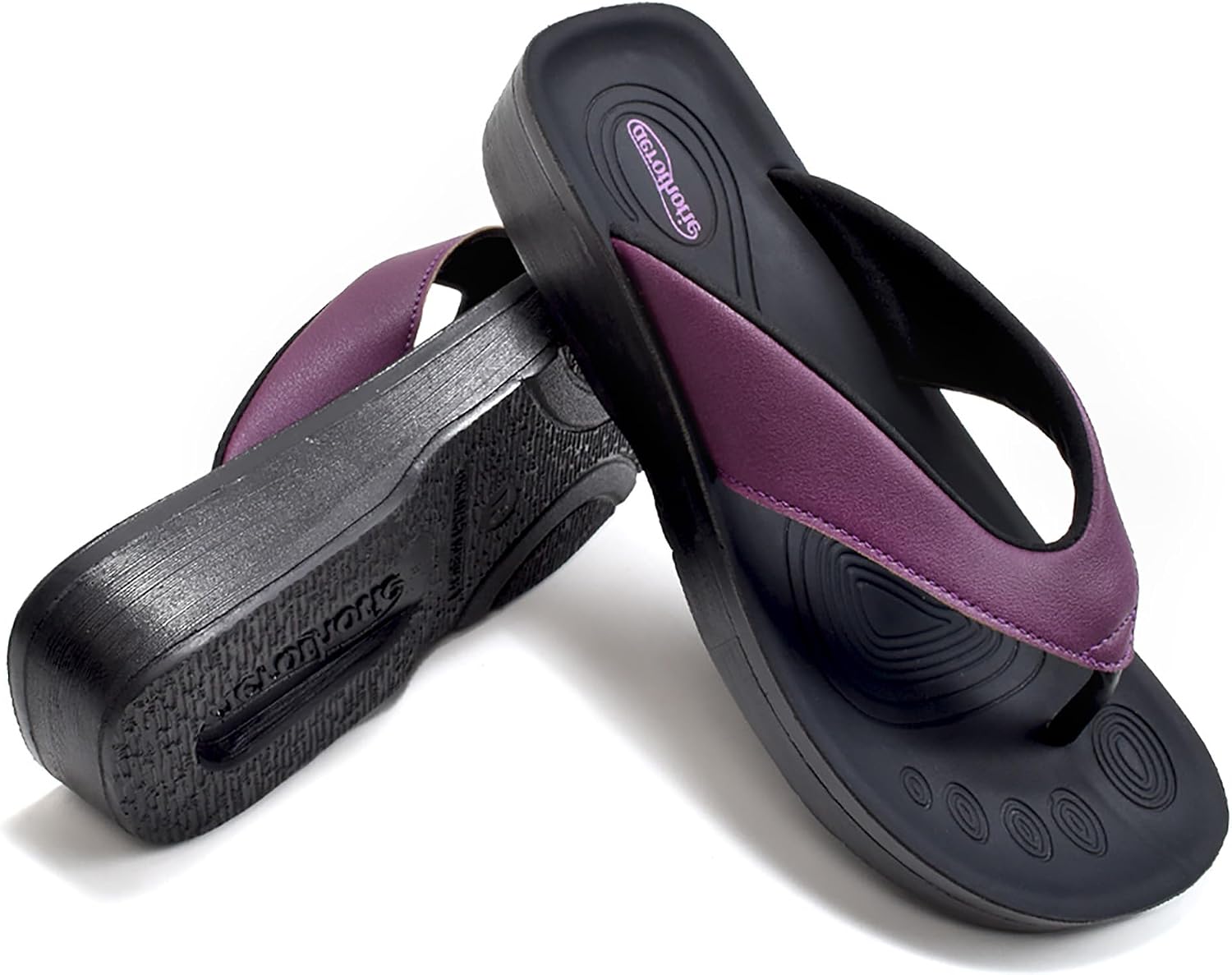 AEROTHOTIC Comfortable Arch Support Flip Flops for Women Orthotic Sandals