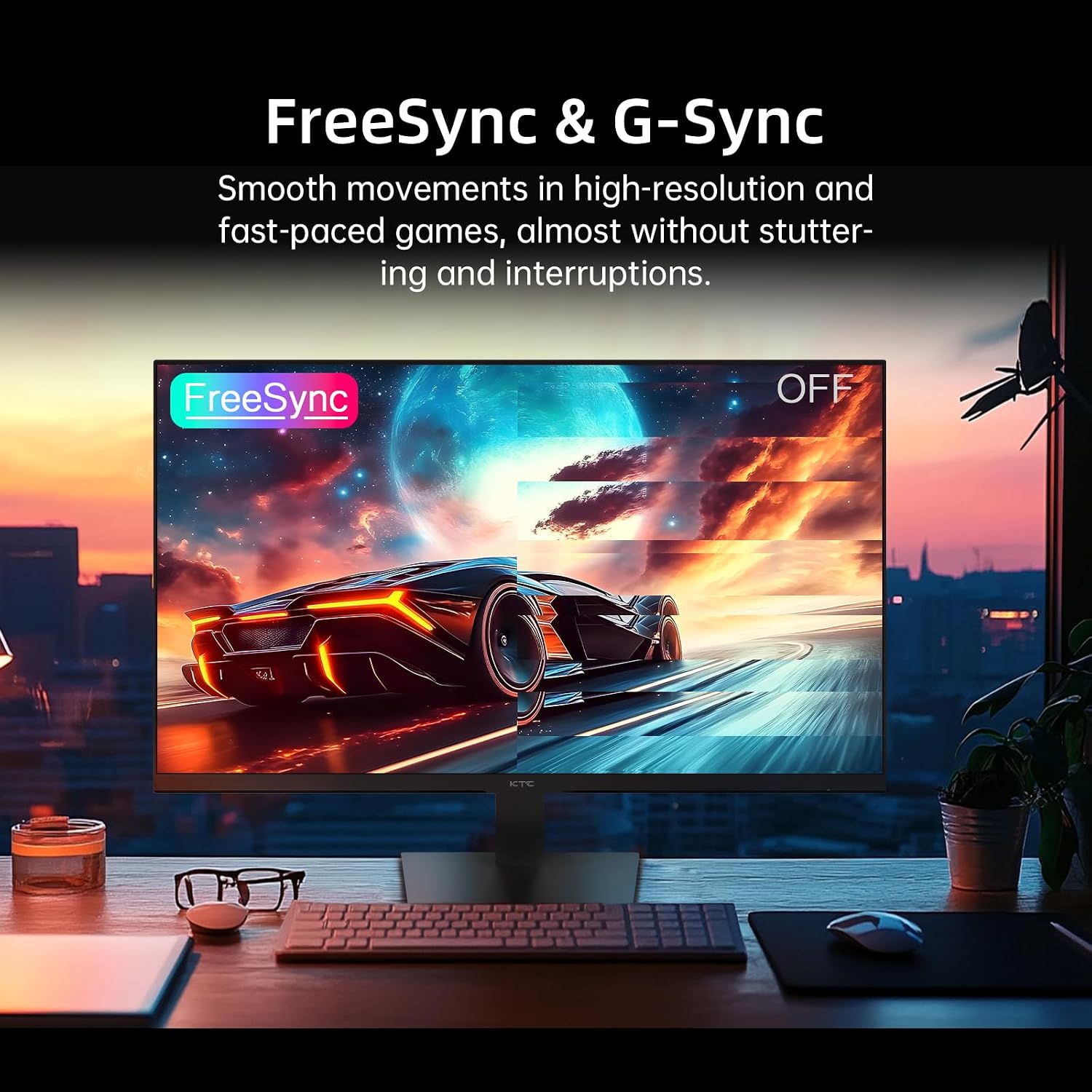 KTC 24.5 Inch Gaming Monitor, 180Hz OC 200Hz Monitor FHD, Fast IPS, H25T7 | 1080P Monitors 1ms, 128% sRGB HDR10, Adaptive Sync, HDMI DP, VESA Tilt Adjustable for Xbox PS5 Switch, HDMI Cable Inc.