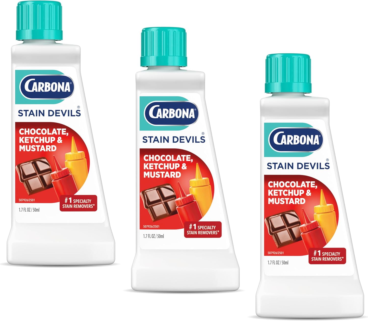 Carbona Liquid Stain Devil Food Clean Up Combo Set | Spot Stain Remover for Clothes