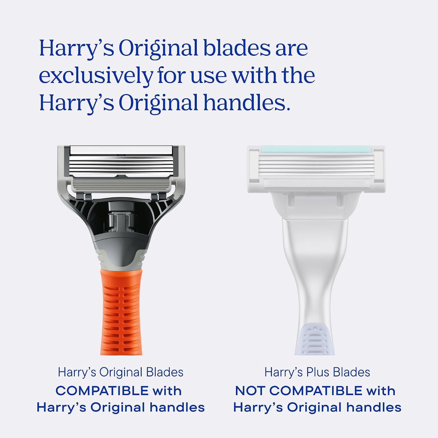 Harry's Original Shaving Kit for Men - Razor Handle, 3 Refills, Shave Gel