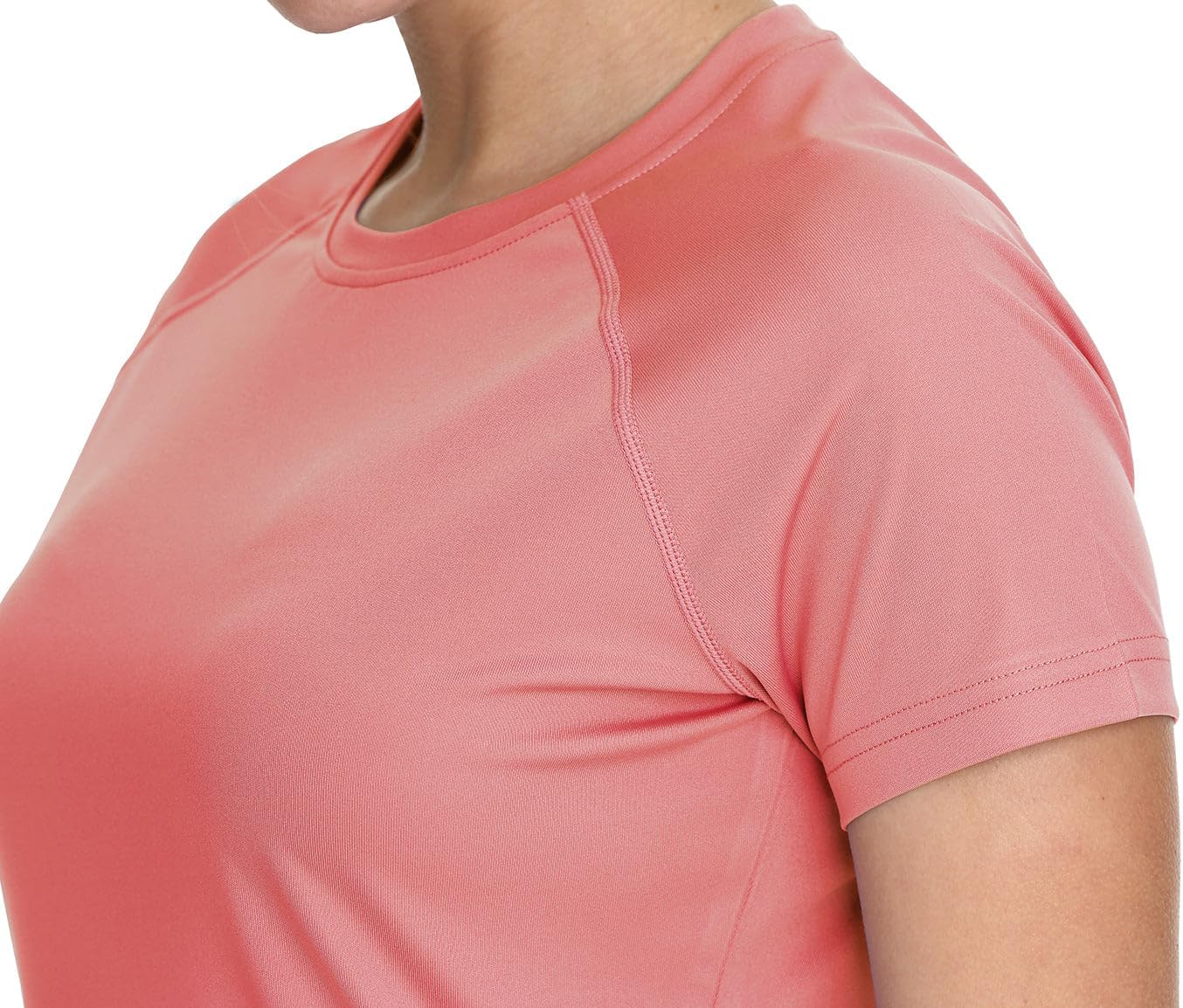 baleaf Women's UPF 50+ UV Protection Shirts Short Sleeve T-Shirts SPF Sun Shirts Quick Dry Outdoor Performance Tops Pink Size M