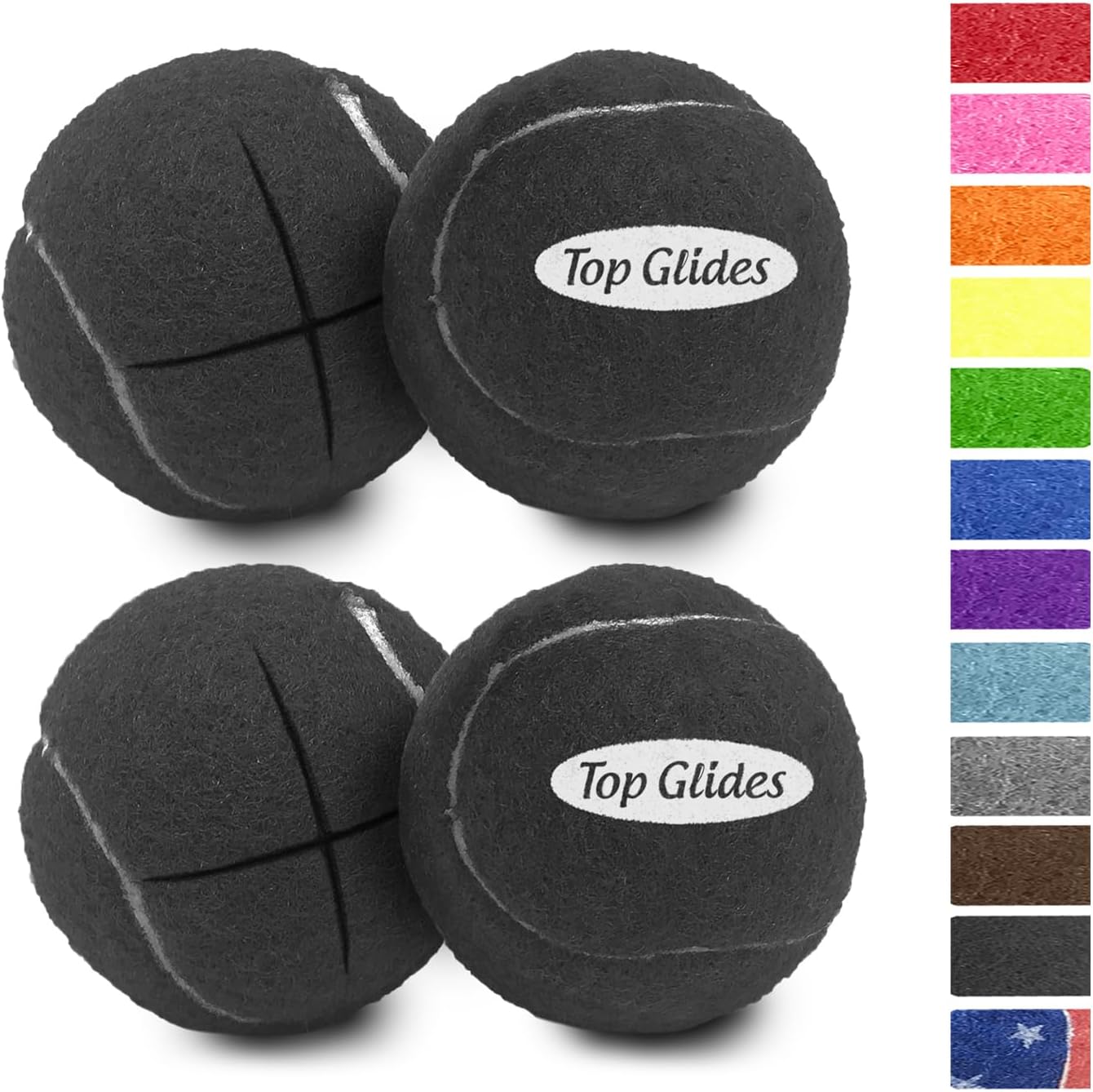 Top Glides Precut Walker Tennis Ball Glides