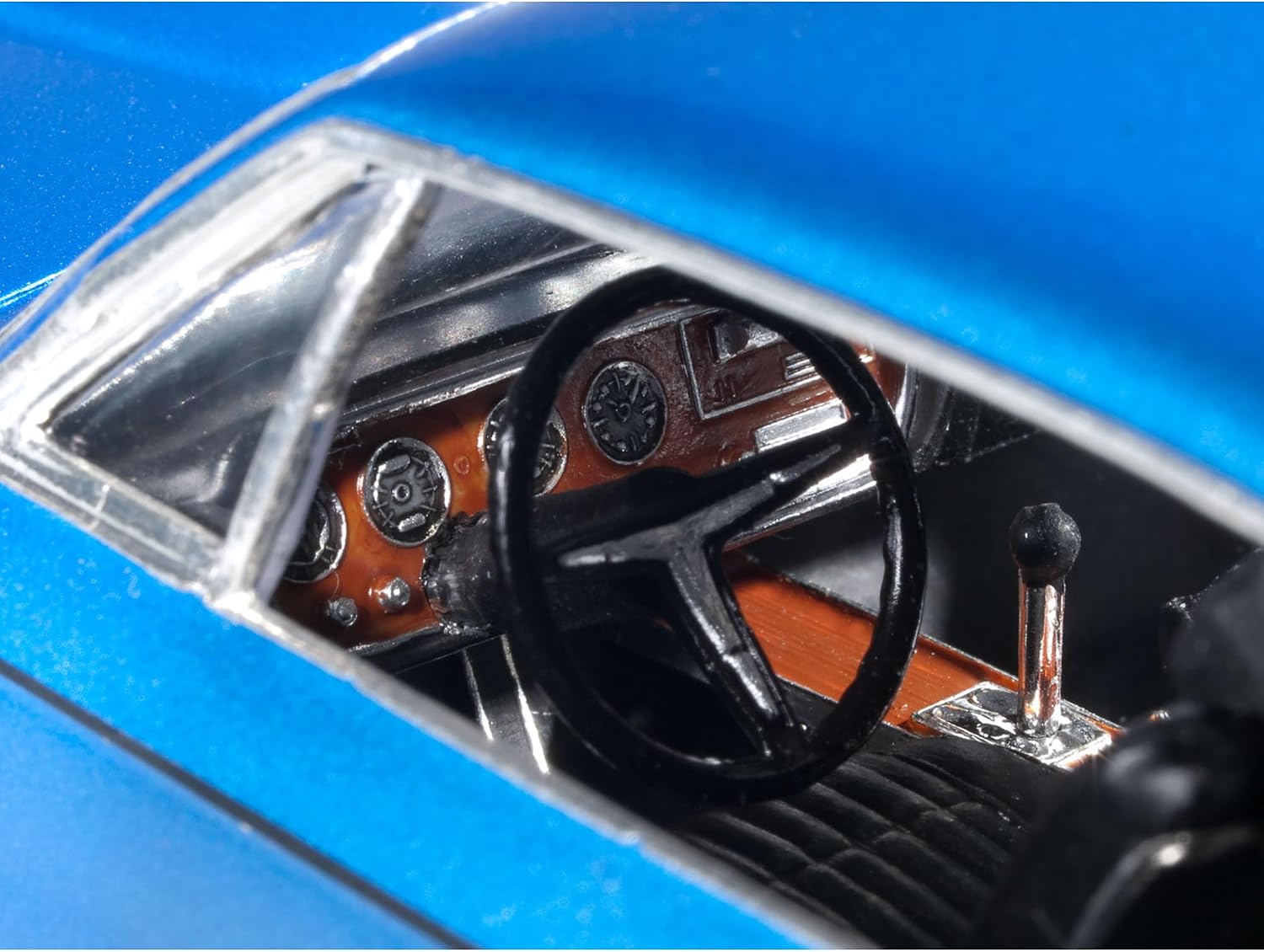 MPC: 1:25 Scale Model Kit - 1967 Pontiac GTO - Blue, 85+ Parts - Skill Level 2, Authentic Vehicle Building Kit, Replica Classic Car, Age 14+