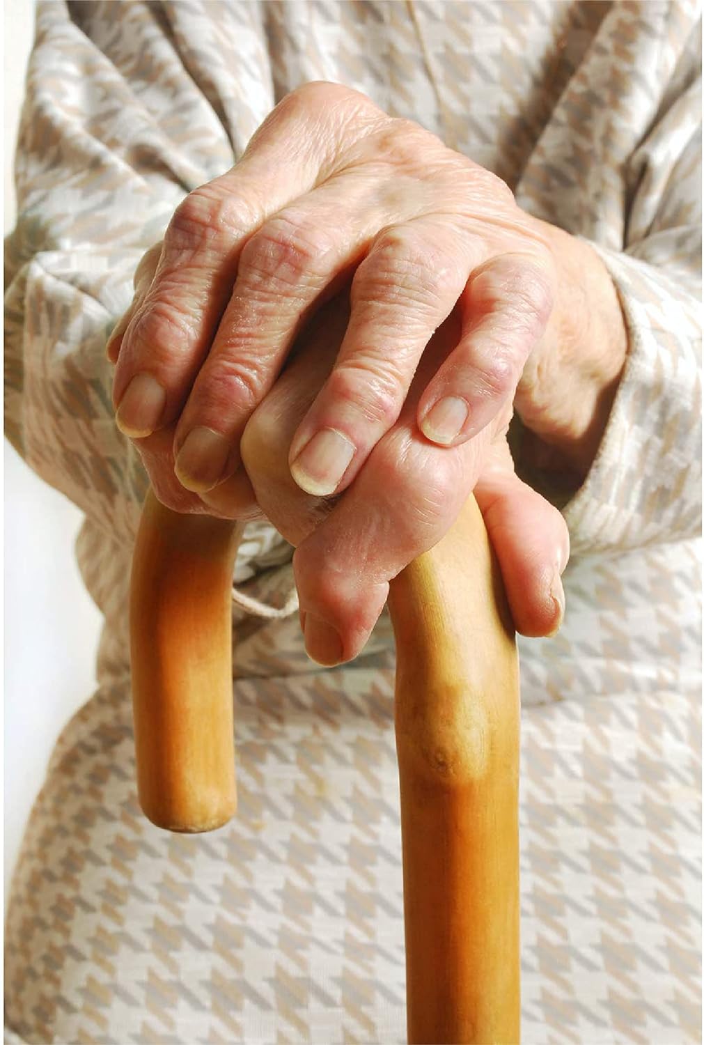 CAREX Solid Wood Walking Cane - Wooden Canes for Men & Women with 250 lb Weight Capacity - 36” Long, 1" Diameter