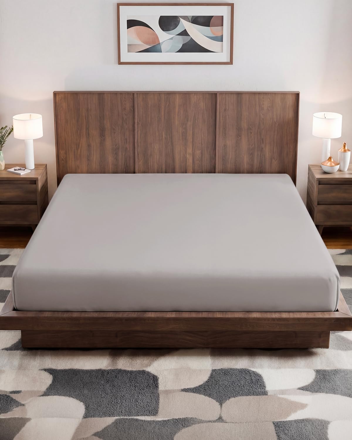 Fitted Hospital Bed Sheet - Hospital Bed Sheets for Home Use - Dark Grey | Ultra-Soft Brushed Microfiber Bedding with 16 Inch Deep Pockets, Extra Long 36 x 84 Fit, Breathable, Cooling and Wrinkle Free
