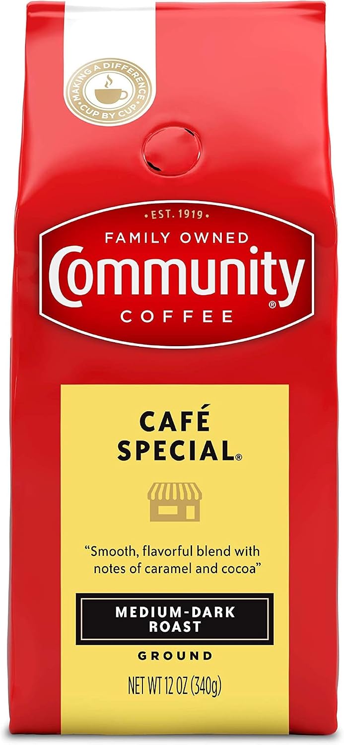 Community Coffee French Roast, Ground Coffee, Extra Dark Roast, 12 Ounce Bag (Pack of 1)