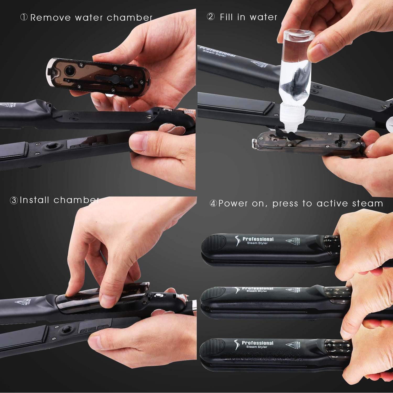 DORISILK Steam Straightener for Hair