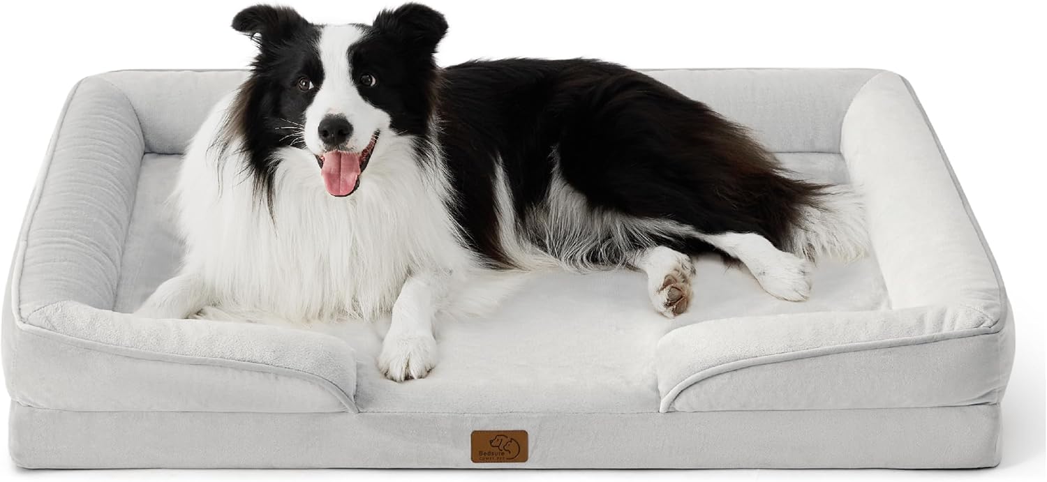 Bedsure Orthopedic Dog Beds Large Sized Dog with Removable Washable Cover