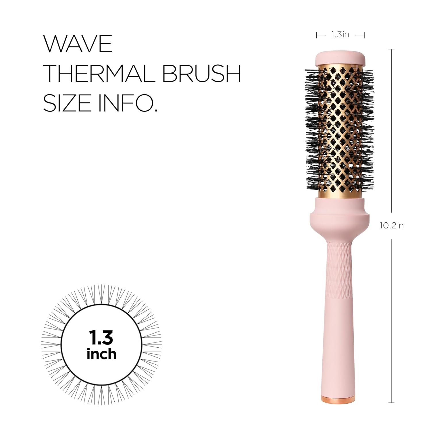 Magic Curling Round Brush (1 Inch) - Non-electronic, Self-Standing Round Brush, Great Blowout, Ceramic Coated Barrel, Quick Styling