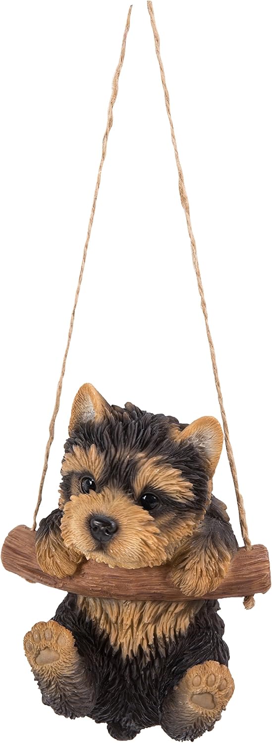 Hanging Yorkshire Terrier Puppy, Black