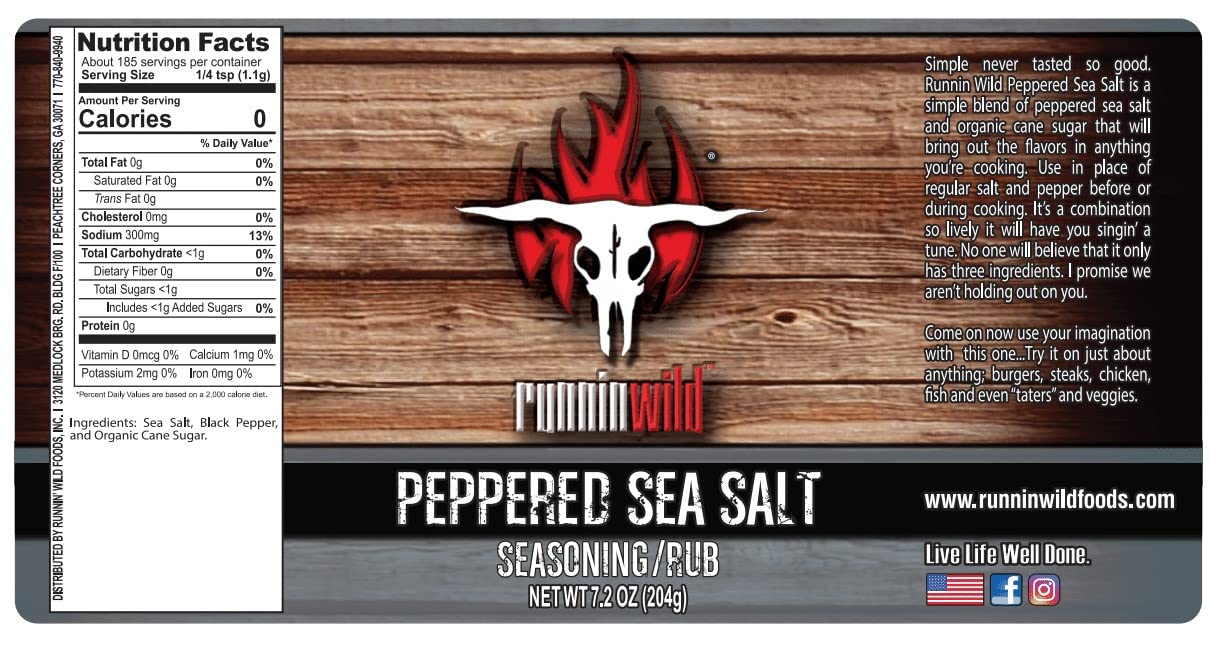 Gourmet Brisket Seasoning | Brisket Rub for Smoker or Grill | No Artificial Flavors | No MSG added | Runnin’ Wild Foods, 6.4 ounces
