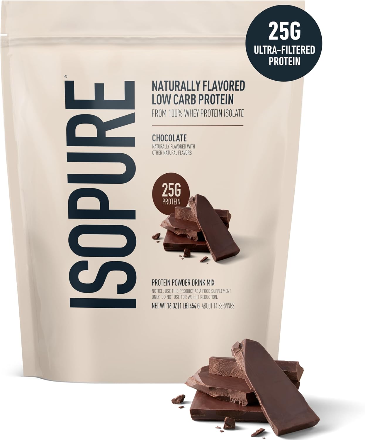 Isopure Low Carb 100% Pure Whey Isolate Protein Powder, Lactose Free, Gluten Free, with Vitamins, Vanilla, 25g Protein Per Serving, 3 Lbs, 43 Servings (Packaging May Vary) | 25g Protein Per Serving, 100% Whey Protein Isolate, Lactose Free, Gluten Free, w…