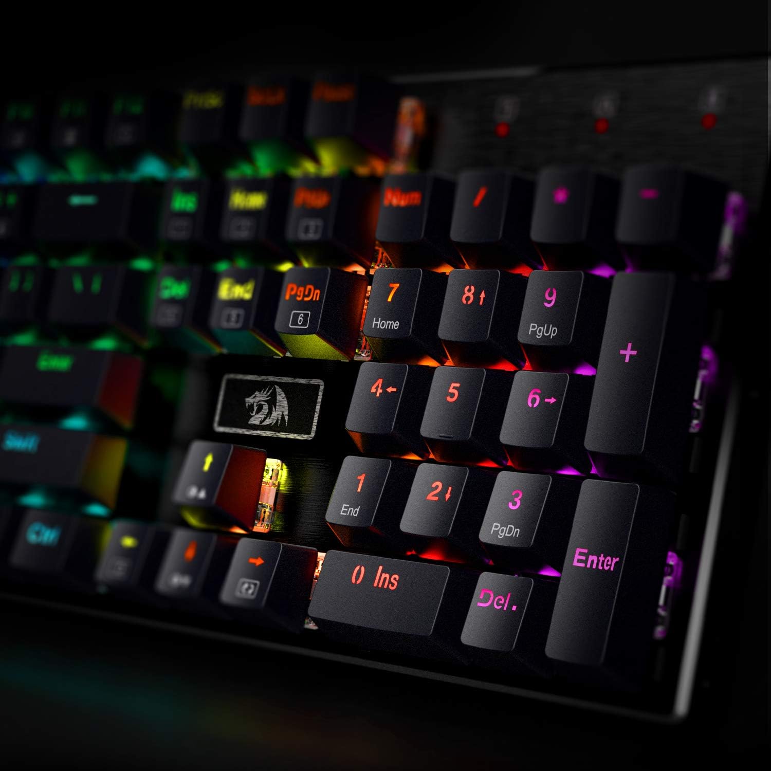 Redragon K556 Wired RGB Mechanical Gaming Keyboard, 104-Key Aluminum Board | Rock-Solid Metal Build, 20 Backlits Immersive ESports Vibe, Hot-swap Comfortable Tactile Brown Switch for Long-Time Typing