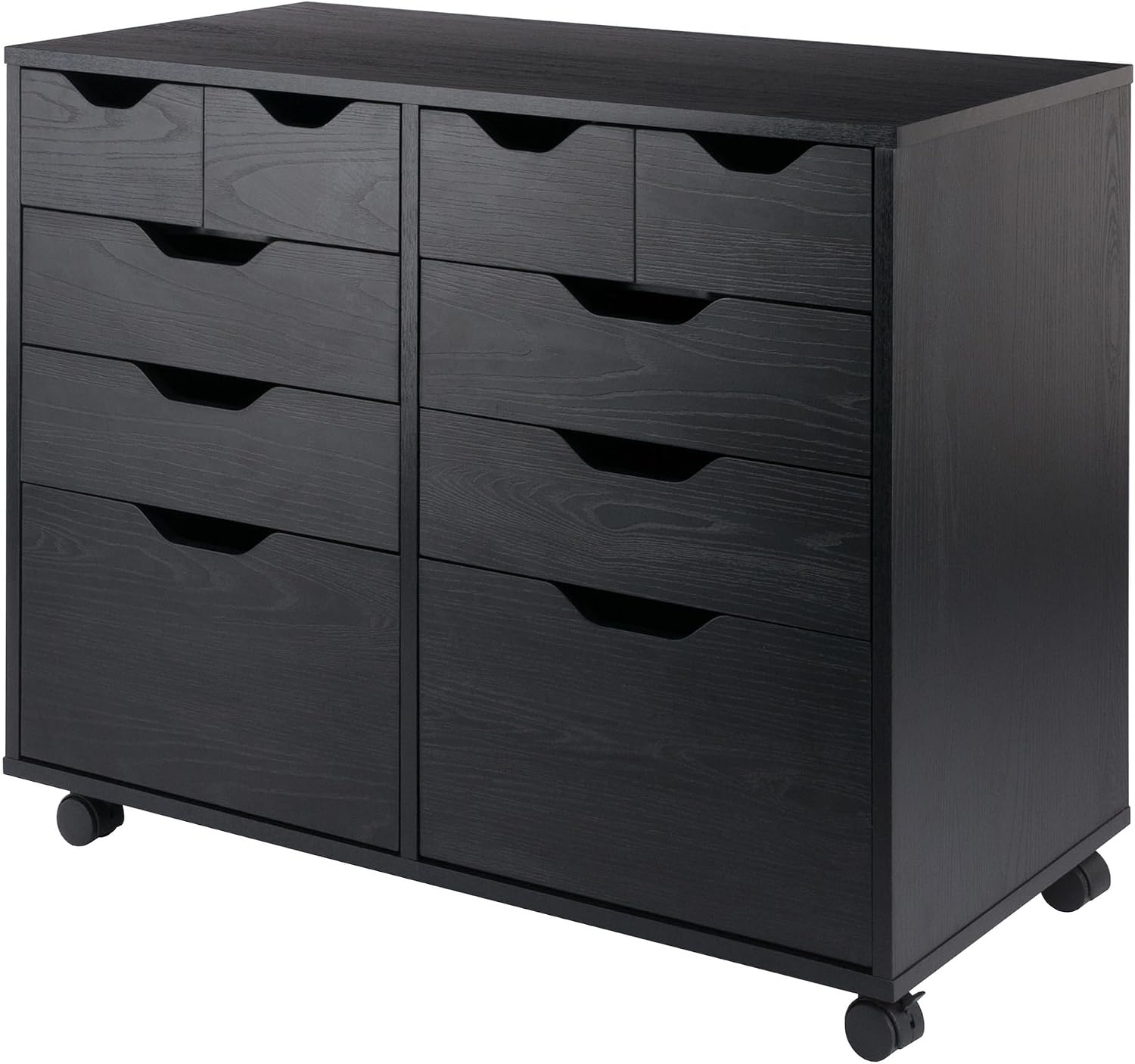 Winsome Halifax Mobile Storage Cabinet with Doors & Drawers, Stylish & Functional Home Storage Cabinet for Filing, Kitchen Organization, Moveable Furniture for Office, Dorms, Apartments