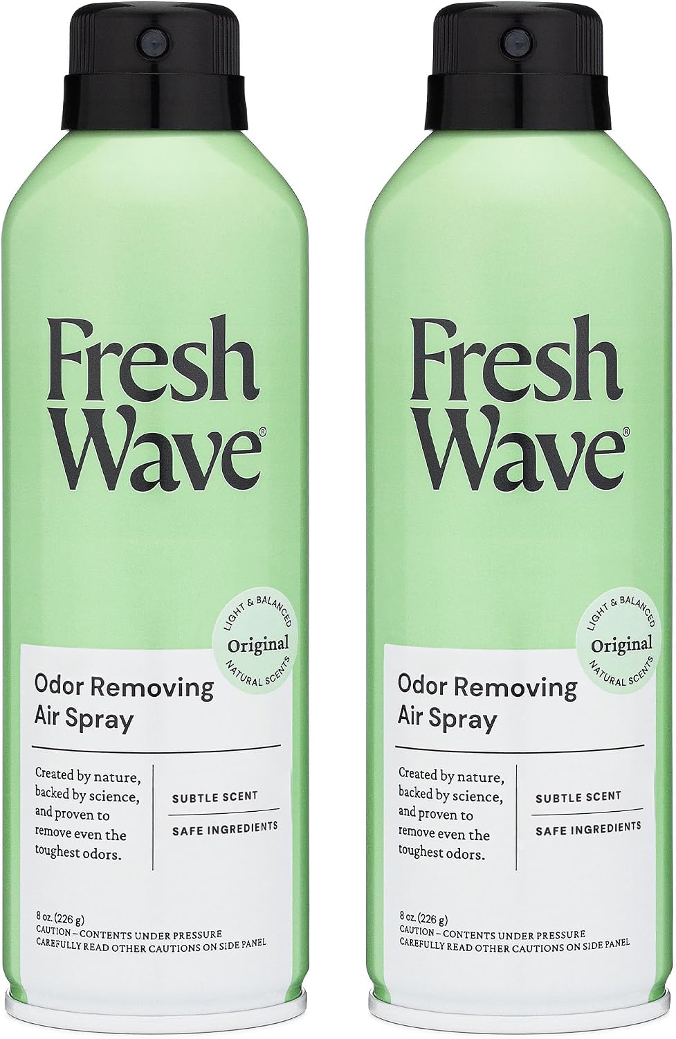 Fresh Wave Original Room and Fabric Air Freshener Spray, 2-Pk, 8 oz | Plant-based formula, Pet-safe and people-safe, Fabric and room deodorizer , For upholstery, carpets, shoes, and pet bedding