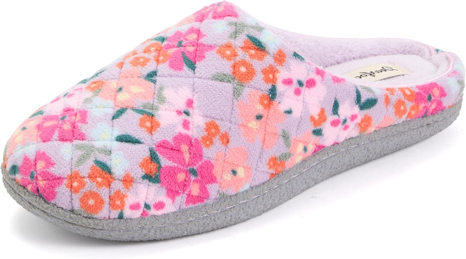 Leslie Terry Clog House Shoes with Memory Foam, Indoor Slippers with Wide Widths