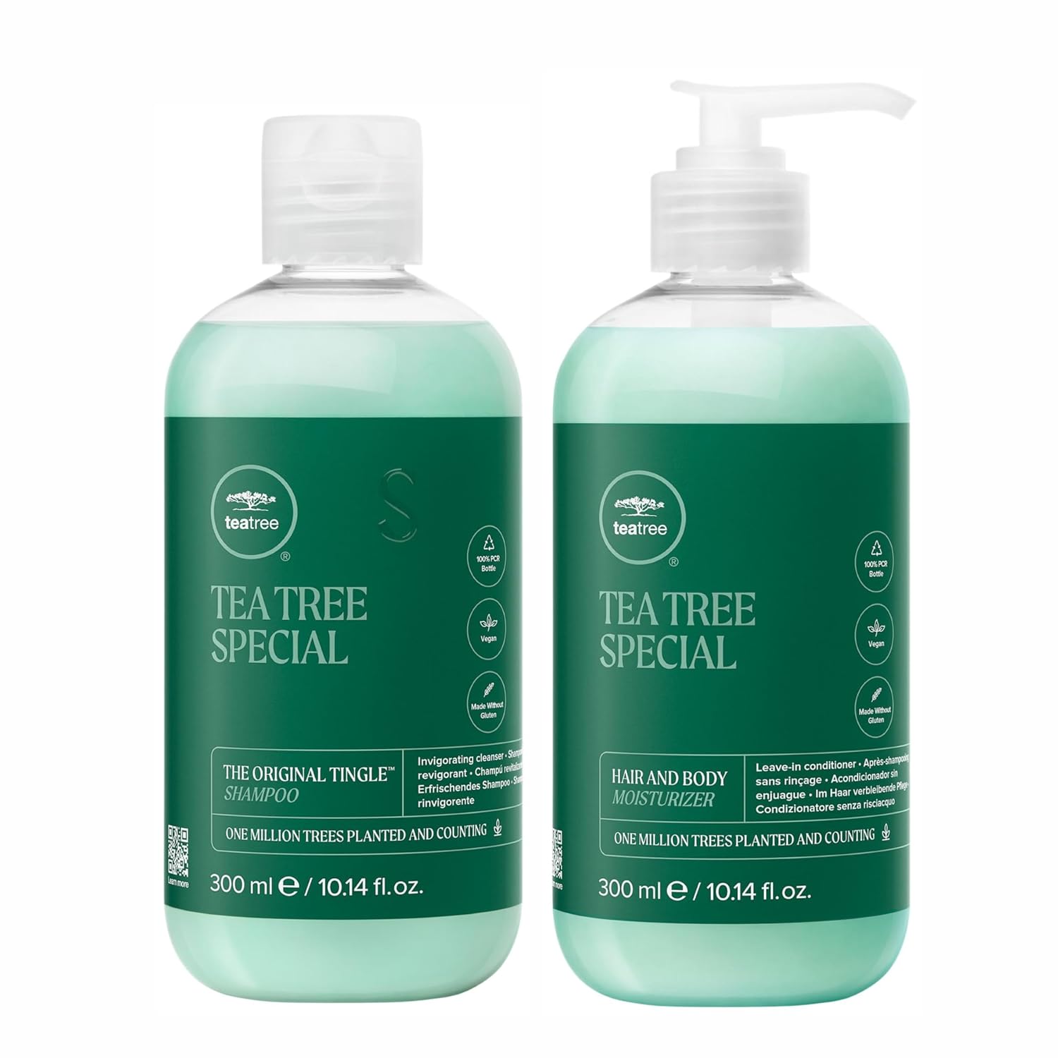 Tea Tree Hair and Body Moisturizer Leave-In Conditioner, Body Lotion, After-Shave Cream, For All Hair + Skin Types