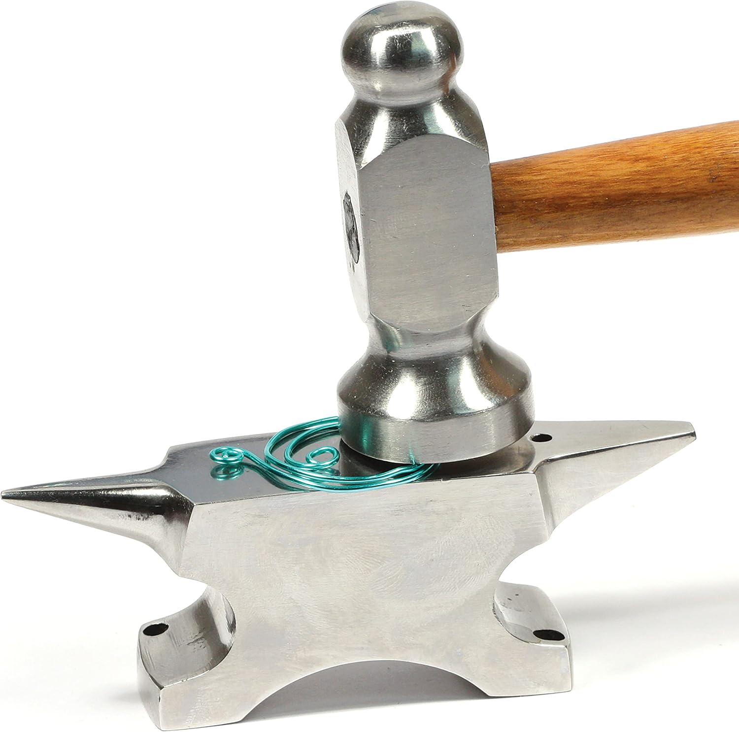 The Beadsmith Dual-Ended Horn Anvil – Mini Size 2.5 x 1 x 1.5 inches – 118mm Tip to Tip – 13.11oz/0.82lbs – Made of Solid Stainless Steel