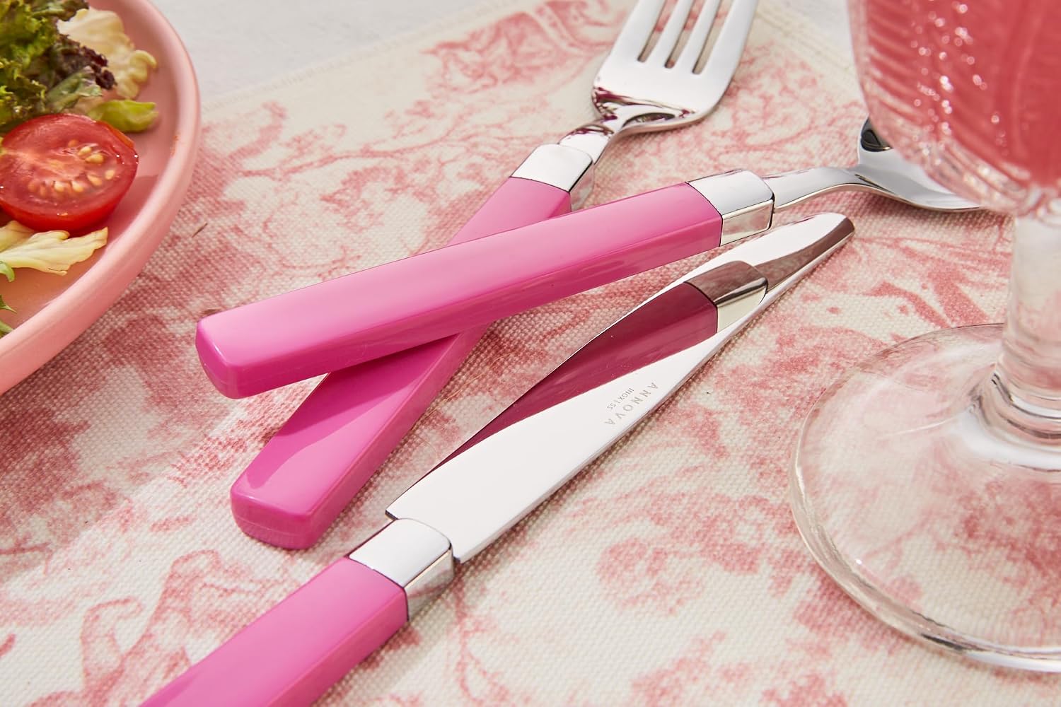 ANNOVA Silverware Set Stainless Steel Colorful Tableware Kitchen Flatware Set Utensils, Includes Dinner Knives, Forks, Spoons