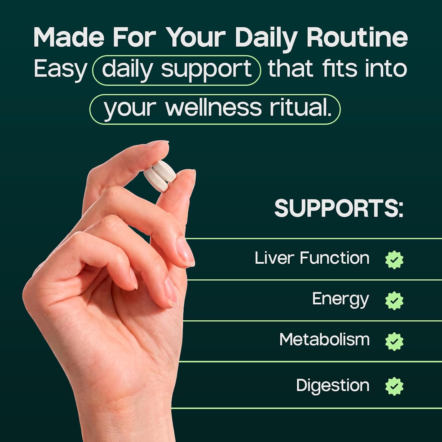 LIVERITE Liver Aid - Liver Support Supplement - 120 Tablets | Science-Based Liver Formula with Choline, Amino Acids, Phosphatidylcholine & Vitamin B12 for Liver Function & Energy Support