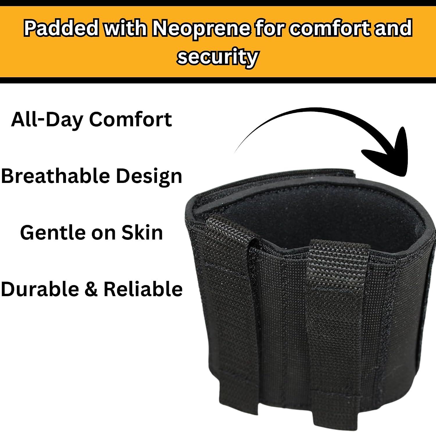 2 Magazine Ankle Holster with Padded Neoprene - CCW Concealed Carry Mag Ankle Holster - Single Stacked or Double Stacked, Black