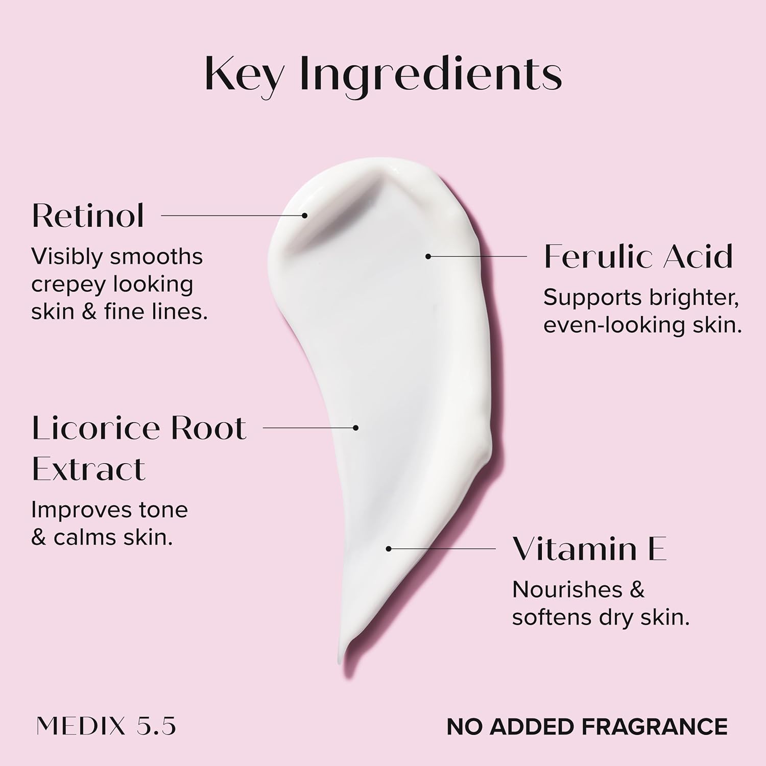 MEDIX 5.5 Collagen Cream Skin Care Face Lotion & Body Lotion For Dry Skin | Anti Aging Collagen Peptides Firming Cream Body Moisturizers Lifts, Firms, & Tightens For Younger Looking Skin, 15 Fl Oz