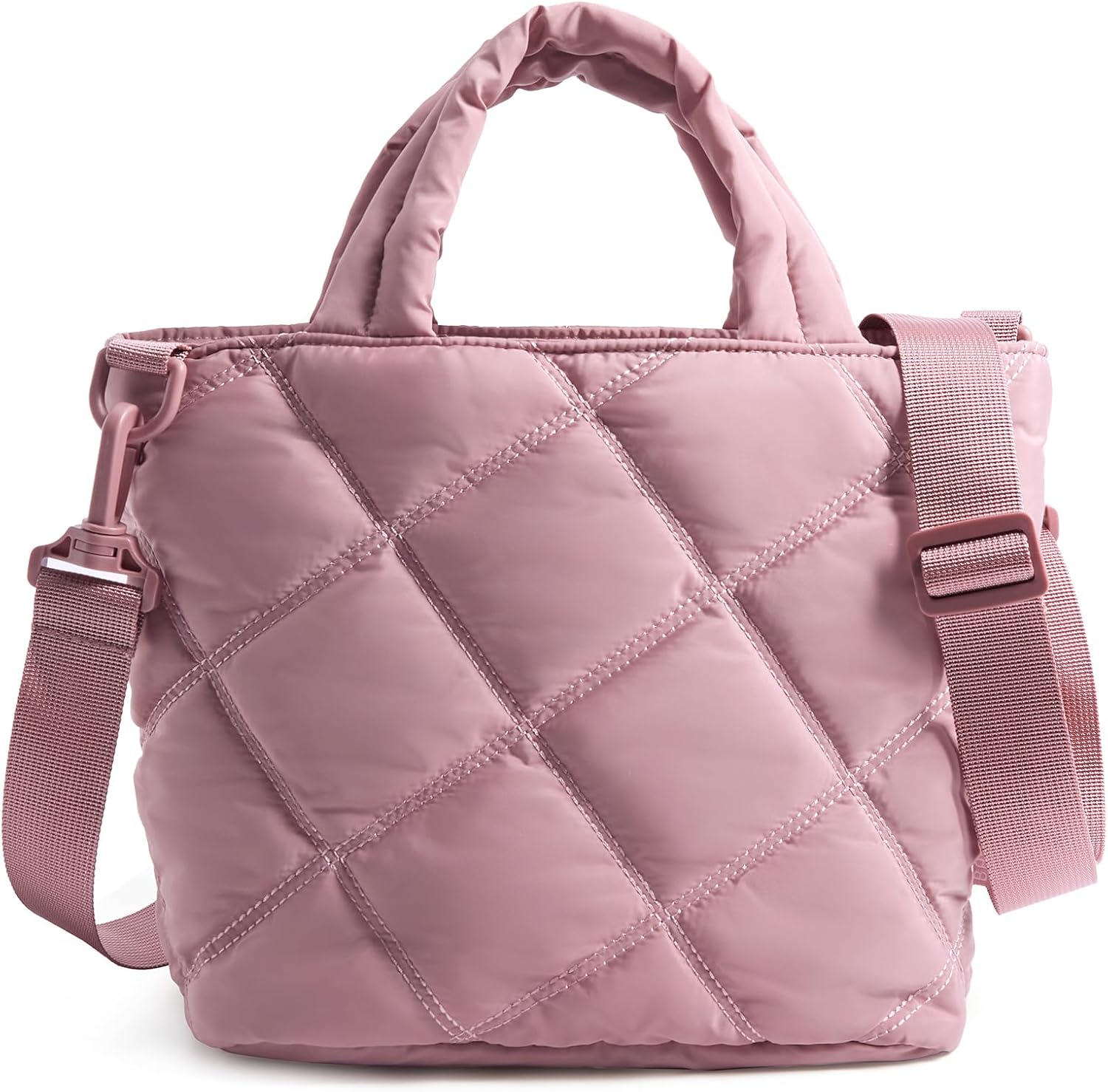 BAGSMART Crossbody Bags for Women, Lightweight Purses for Women, Quilted Puffer Tote Handbags for Daily Use,Shop,Travel