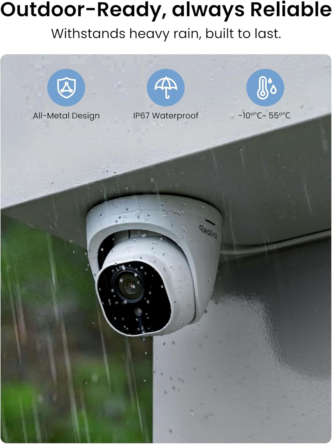 REOLINK 8CH 4K/8MP Home Security Camera System with 2TB HDD RLK8-800D4