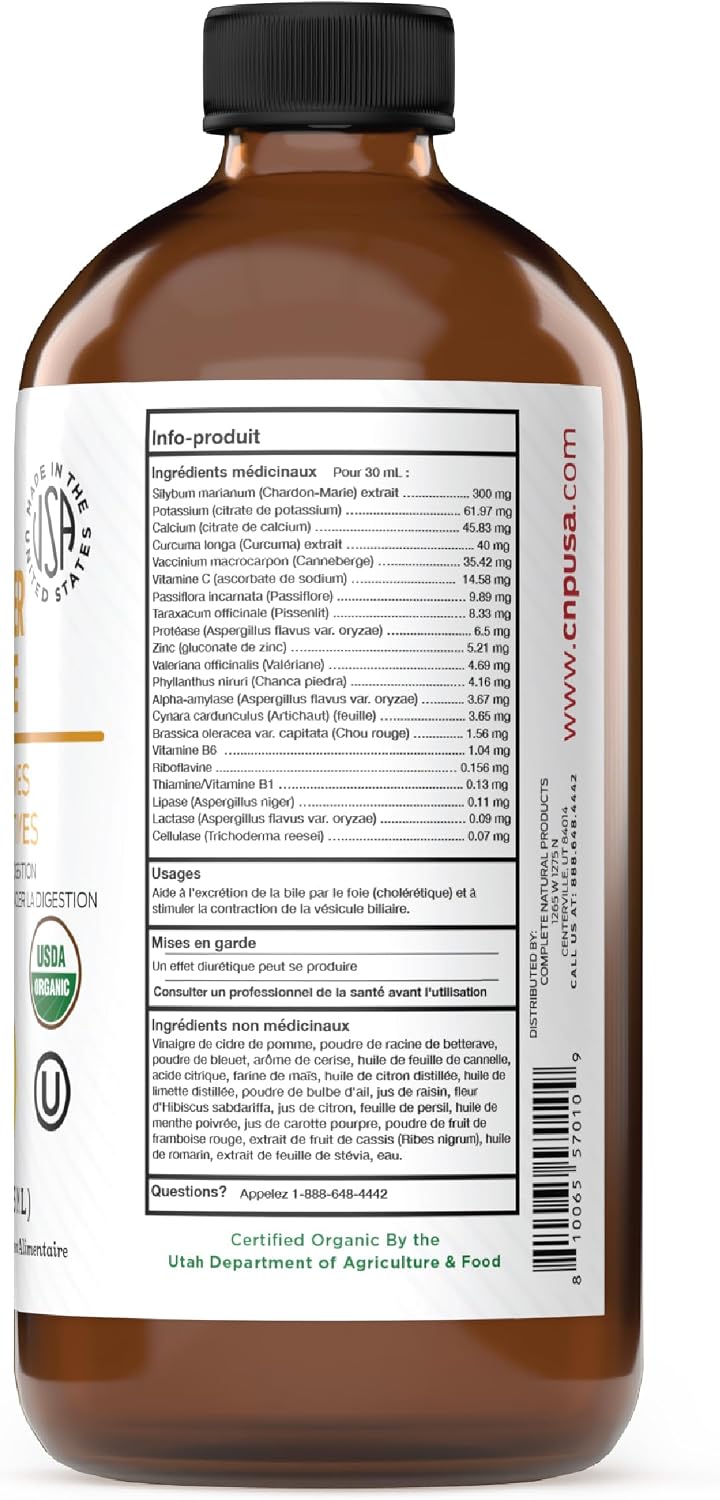 CNP | Gallbladder Stone Breaker Liquid 8oz - ACV Chanca Piedra Cleanse Aid | Organic gallbladder support liquid with apple cider vinegar, turmeric, lemon, hibiscus & chanca piedra for sludge cleanse aid