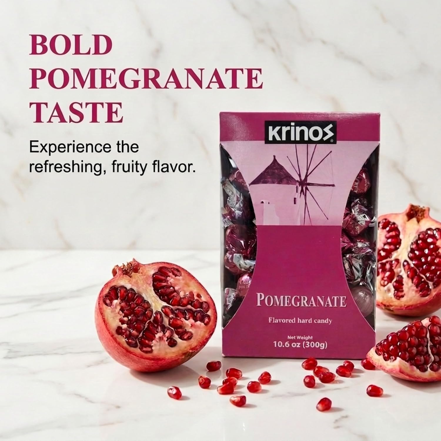 Krinos Cinnamon Candy - Hard Candy Imported from Greece, 10.6 oz | Natural flavors of cinnamon. Imported from Greece. Ideal as a after-meal palate cleanser and sharing at parties and gifts.