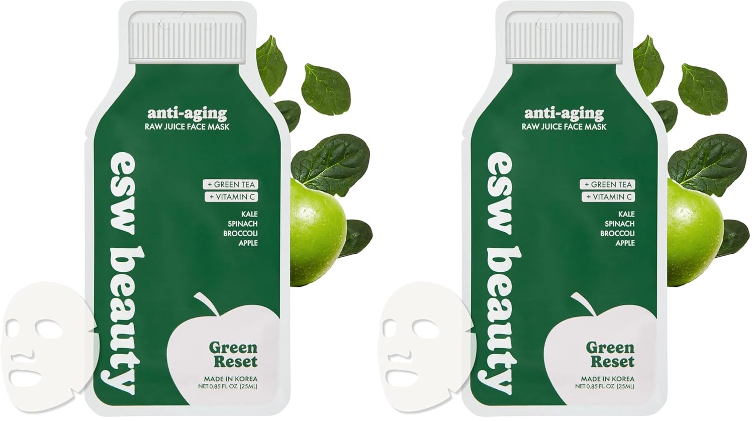 ESW Beauty Strawberries & Cream Soothing Face Mask, Korean Skin Care 1 Pack
