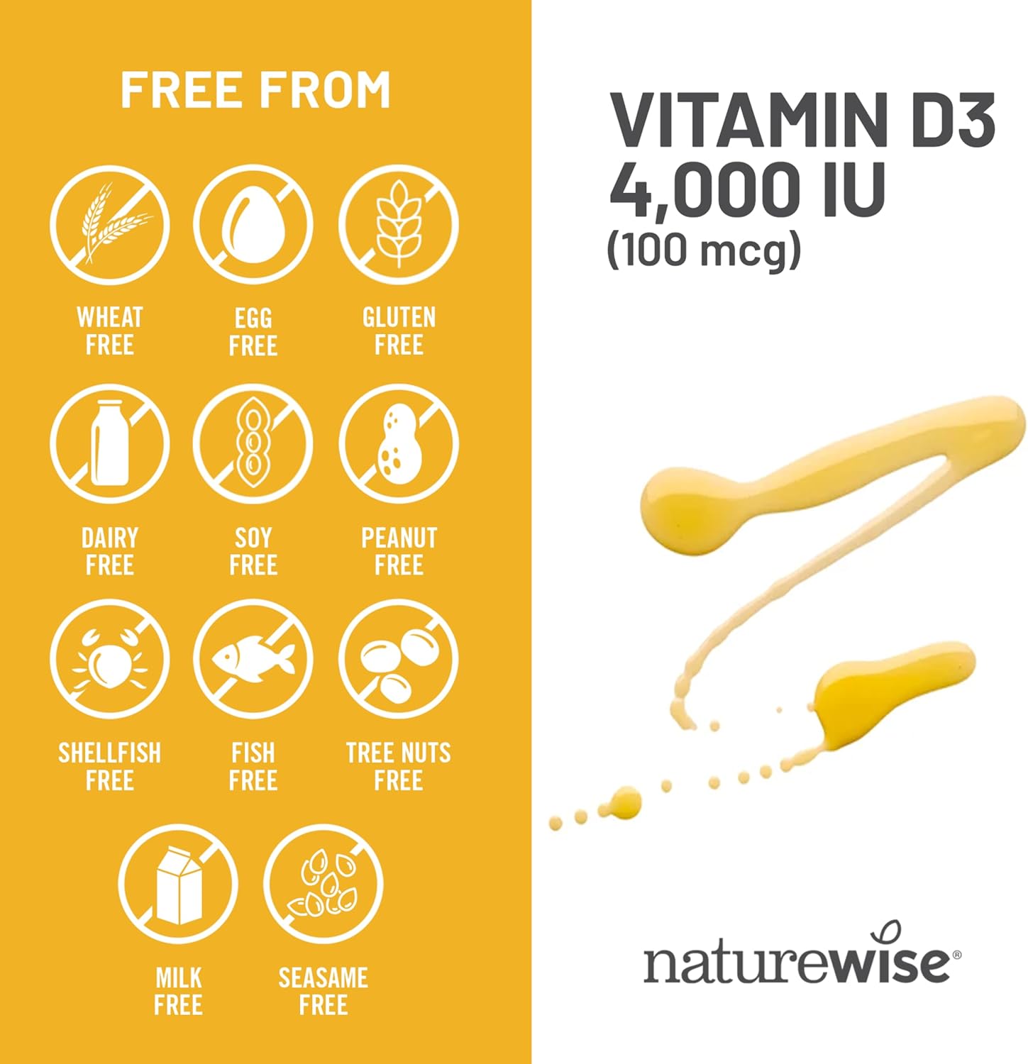 NatureWise Vitamin D3 5000IU Supplement, Immune Support, 360 Mini Softgels