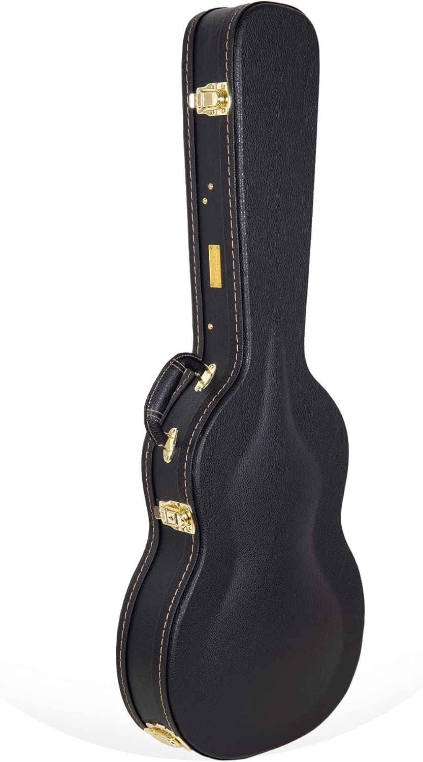 Crossrock Hardshell Arch Top wood case fits SG Electric Guitars-Black(CRW620SGBK)