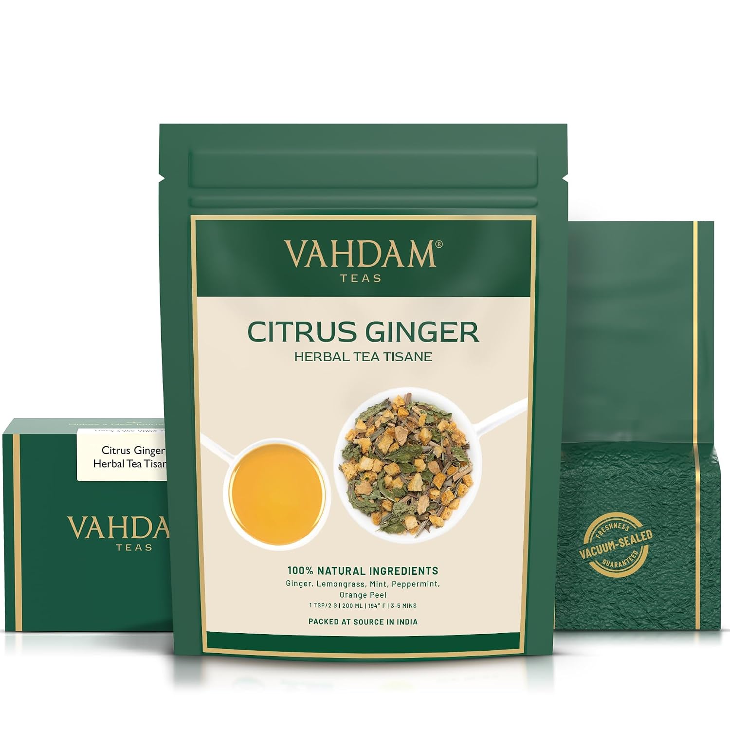 VAHDAM, Green Tea Leaves From Himalayas 170+ Cups (12oz) High Elevation Grown Green Tea Leaves From Himalayas | Pure Unblended Single Origin Green Loose Leaf Tea | Vacuum Sealed
